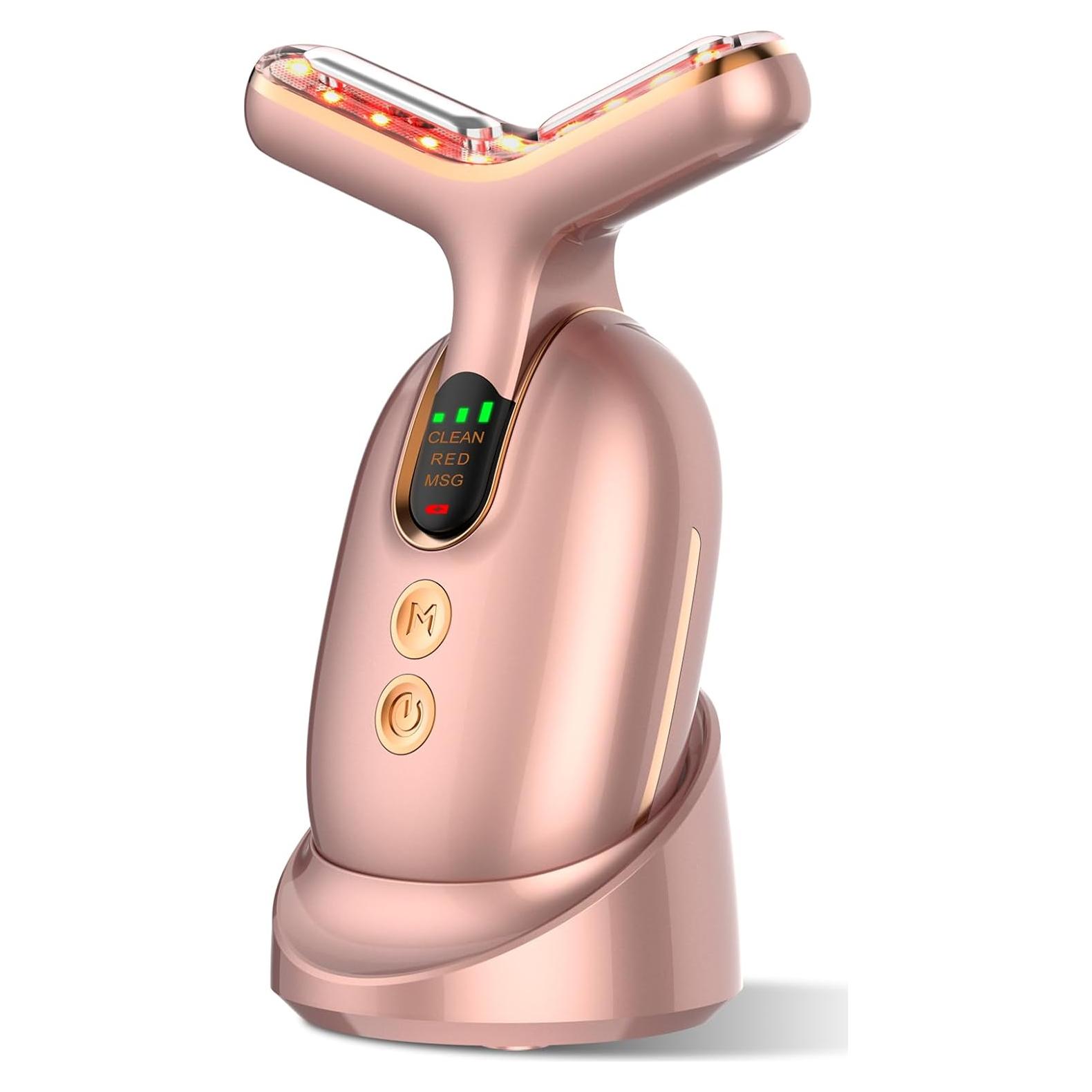 Dispositivo de Belleza Facial OUJEALEE AM-810B, Microcorriente y Luz LED
