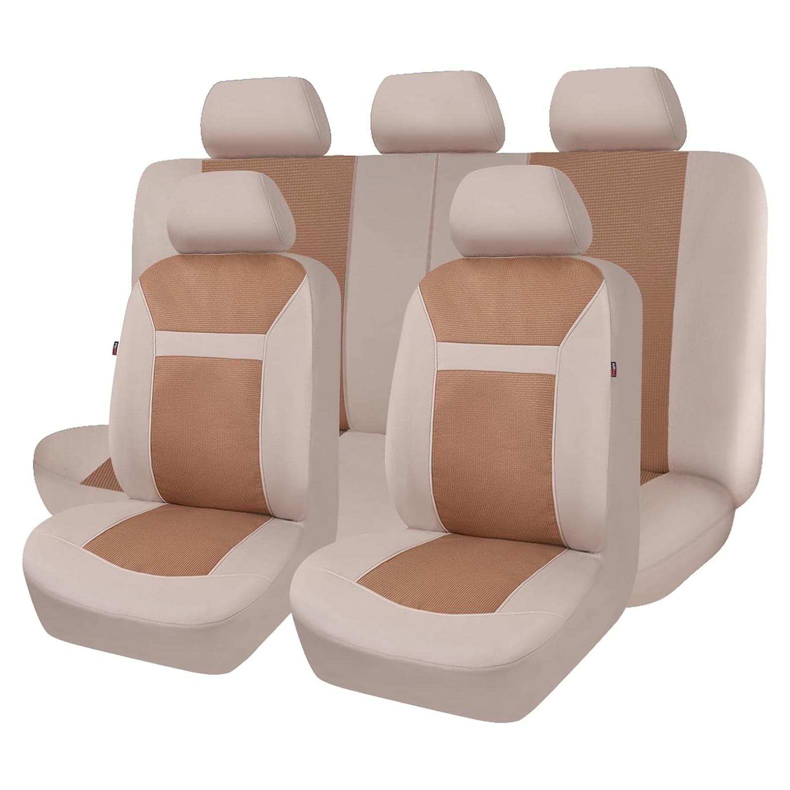 Cubiertas de Asiento de Coche Flying Banner FB-094 Beige Universal