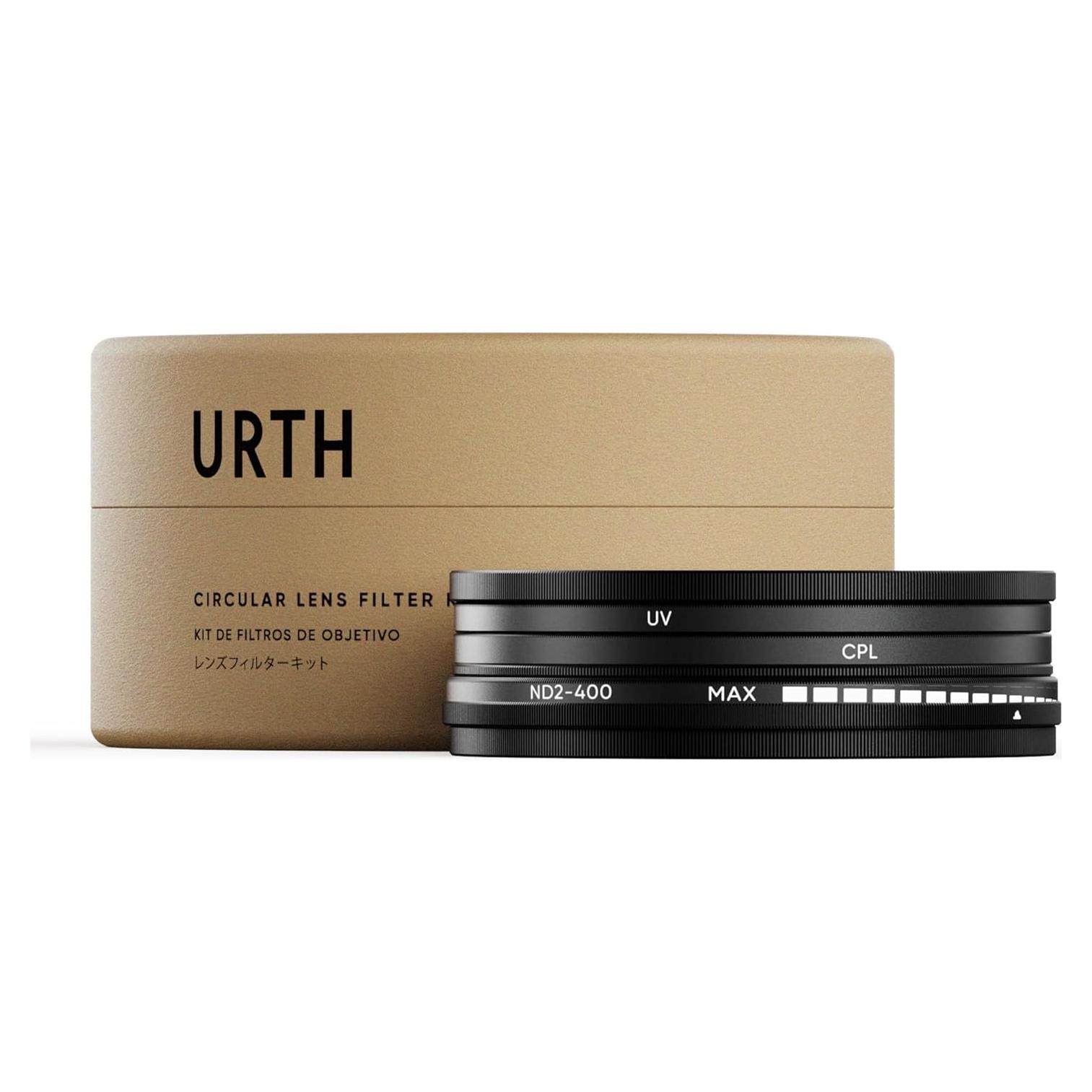 Kit de Filtros de Lente Urth 37mm - UV, CPL, ND Variable