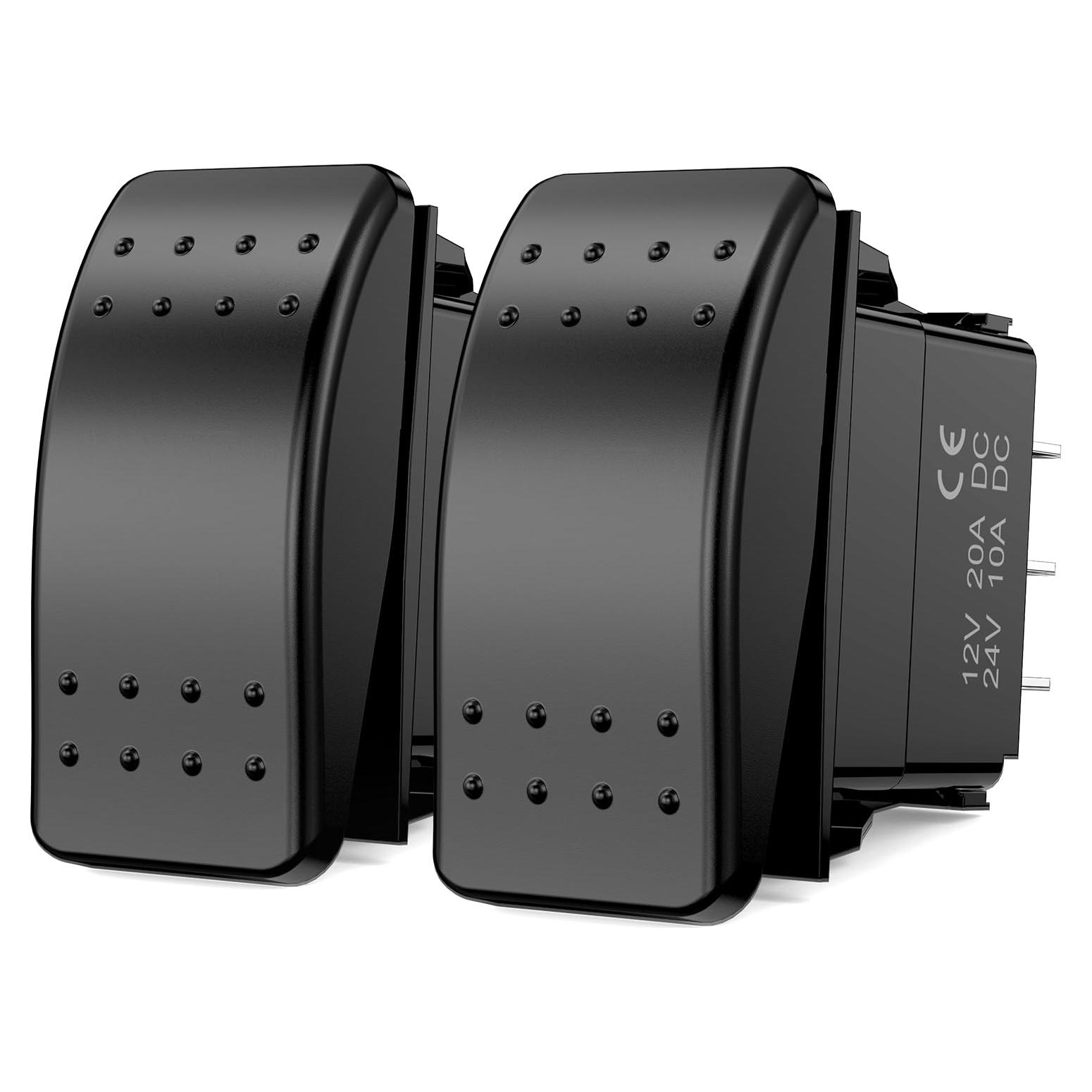 Interruptor de Palanca 3 Vías Nilight 12V 24V Impermeable 2PCS