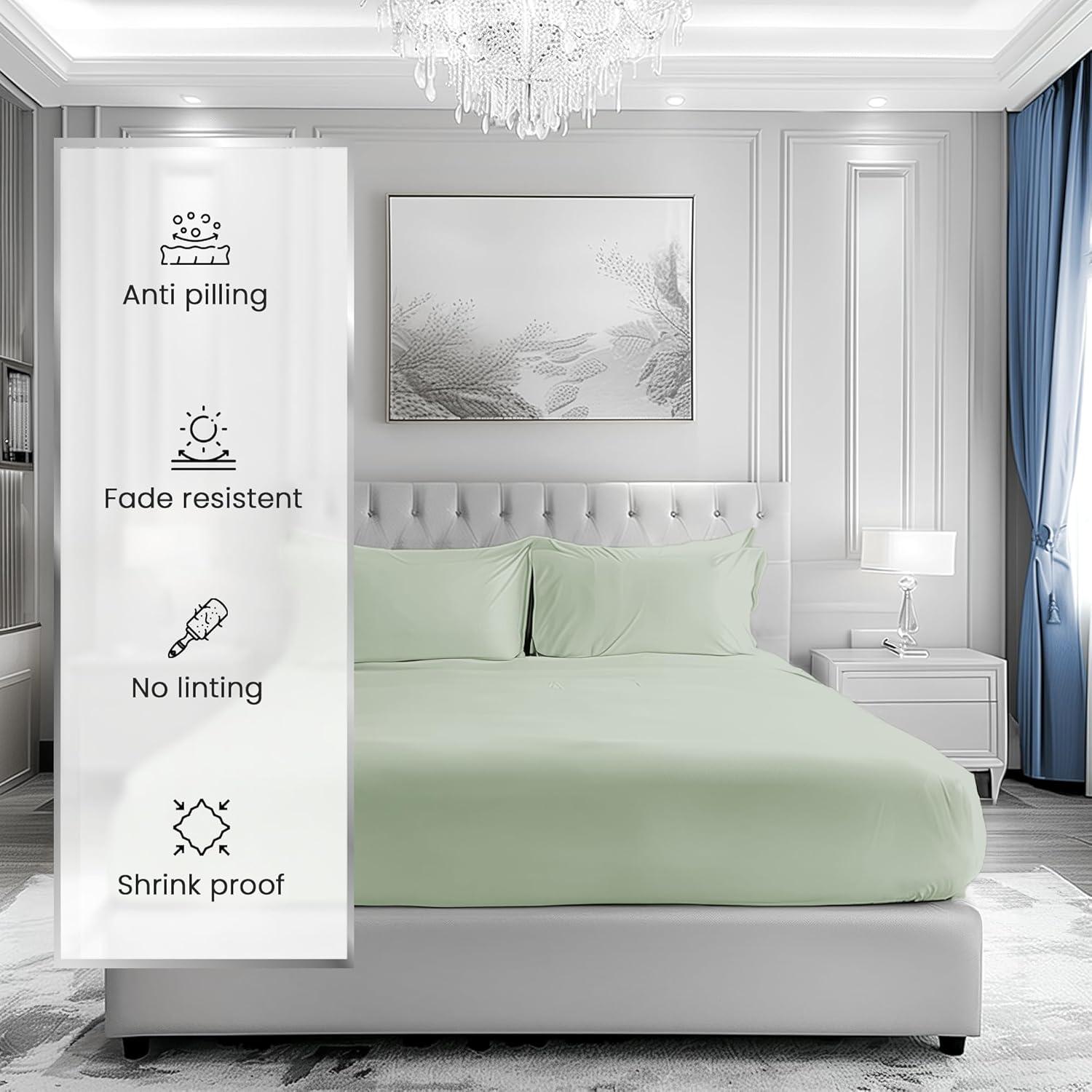 Juego de Sábanas Queen 100% Algodón Chateau Home 1000 Hilos