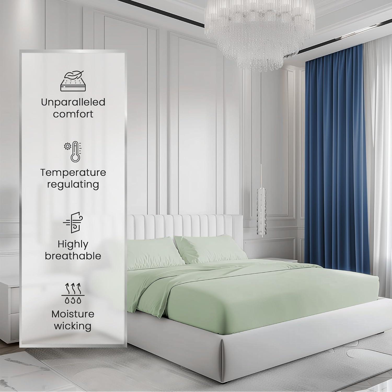 Juego de Sábanas Queen 100% Algodón Chateau Home 1000 Hilos