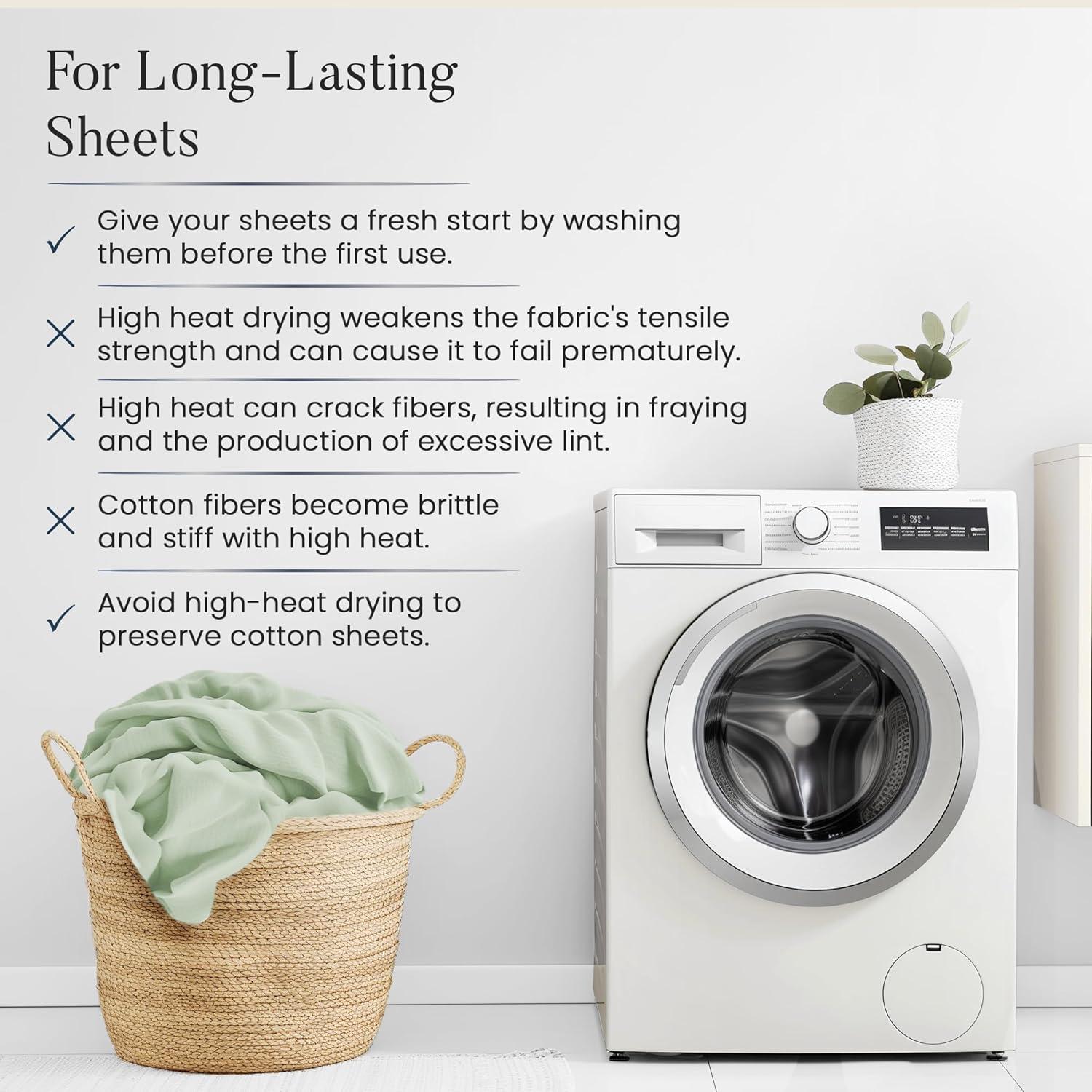 Juego de Sábanas Queen 100% Algodón Chateau Home 1000 Hilos