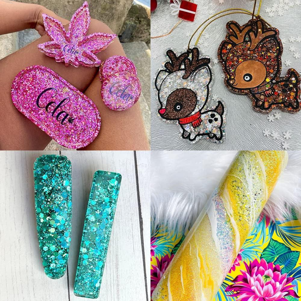 Mezcla de Brillo Cosmético Grueso Linwulte - 36 Colores Iridiscentes