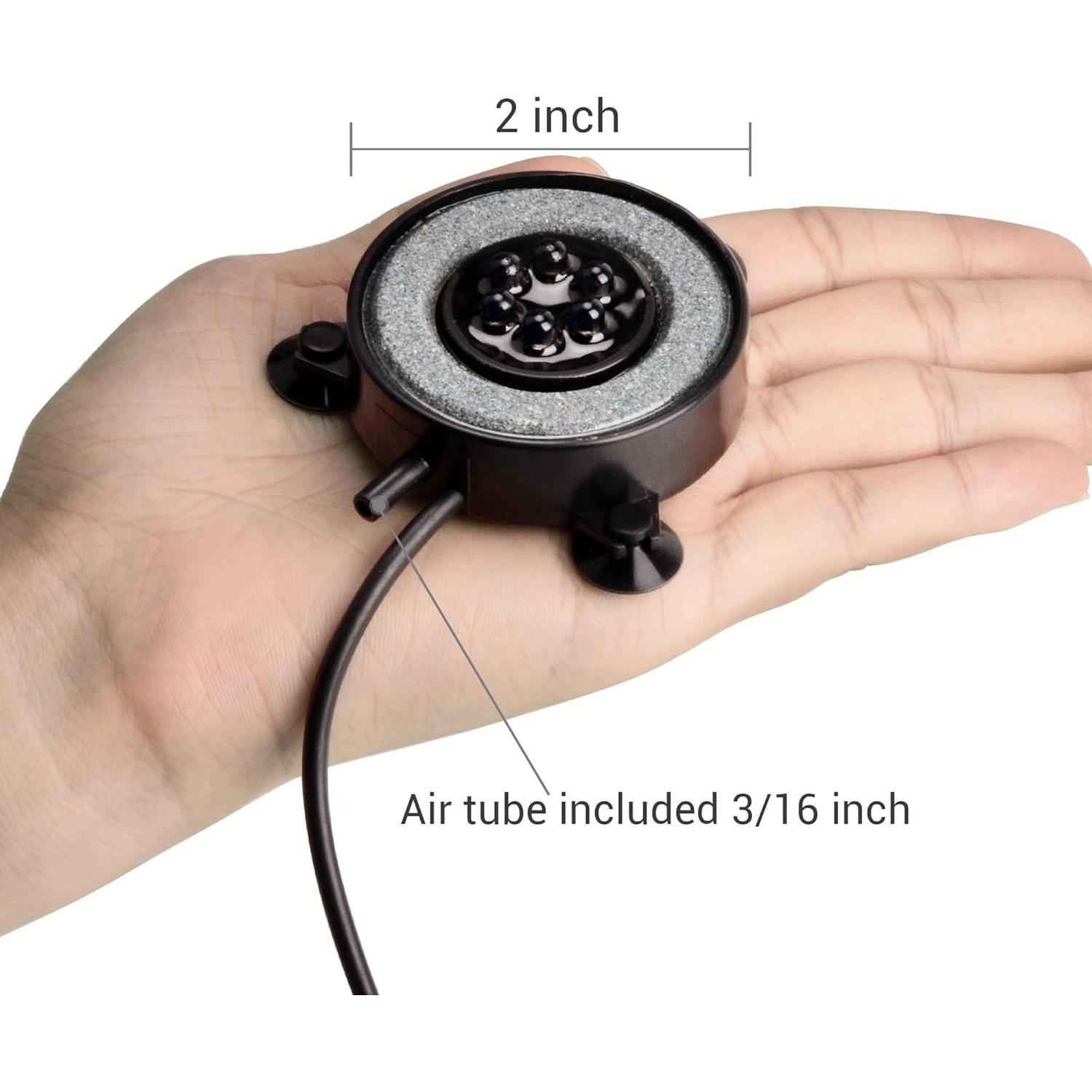 Disco de Burbuja LED Multicolor NICREW 5.08 cm para Acuario