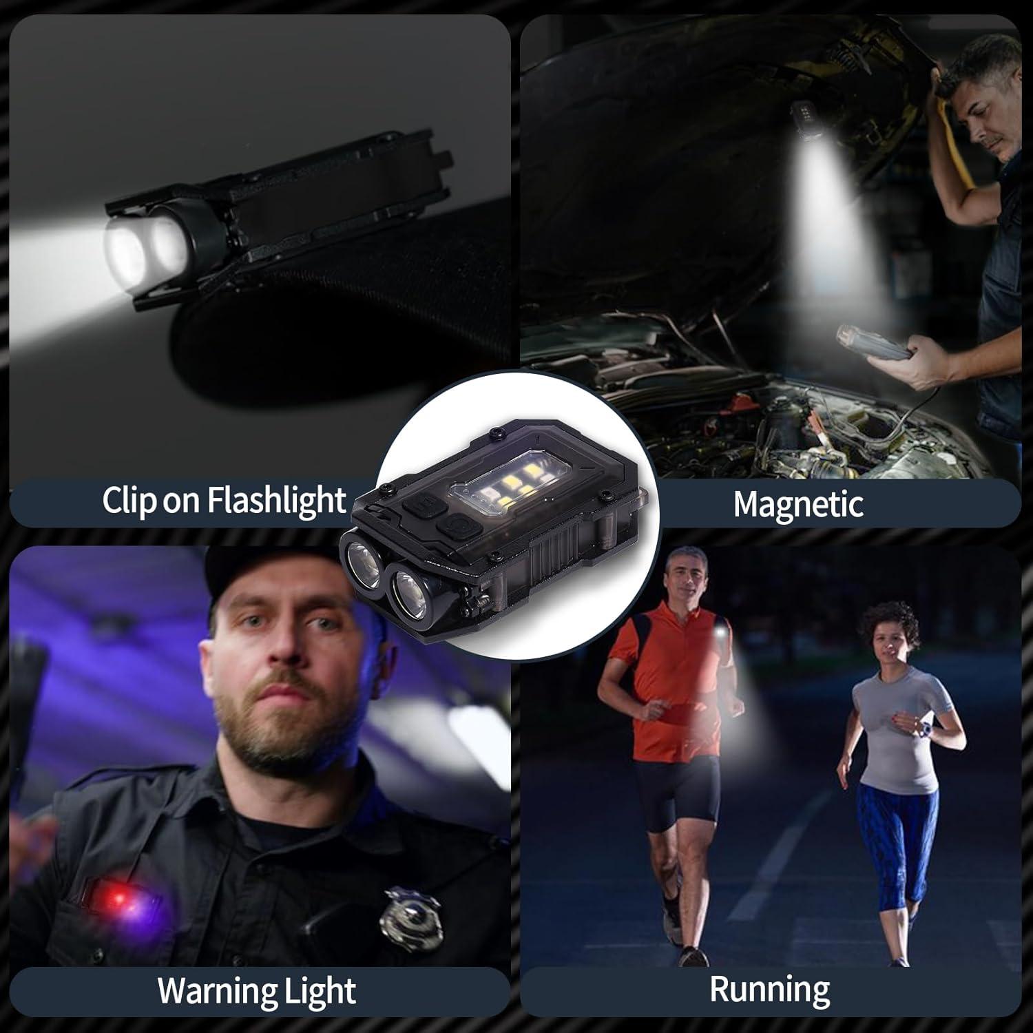 Linterna Mini EDC KunHe 10 Paquete Recargable USB-C 280 Lúmenes