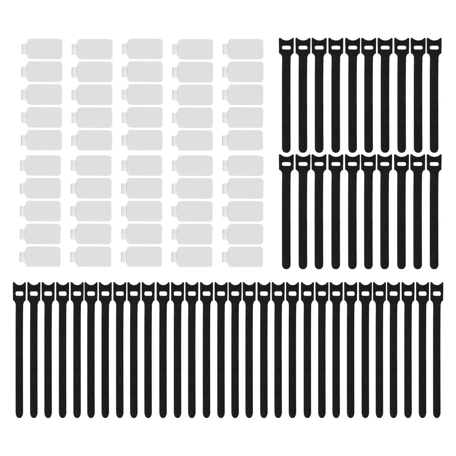 Kit de Organización de Cables TOPNI - 100 Corbatas y Etiquetas
