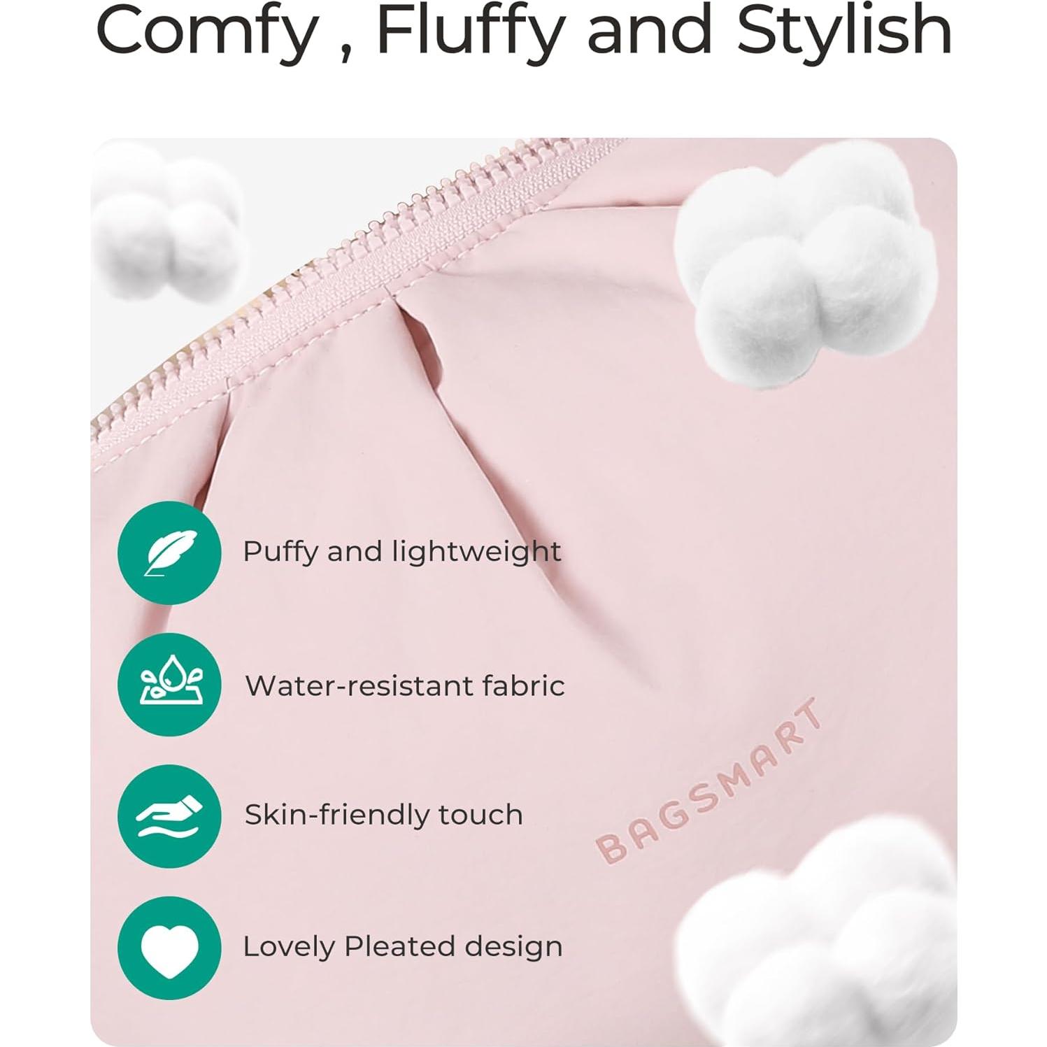 Bolsa de Maquillaje de Viaje BAGSMART Negra 17.9x8.8x11.4cm