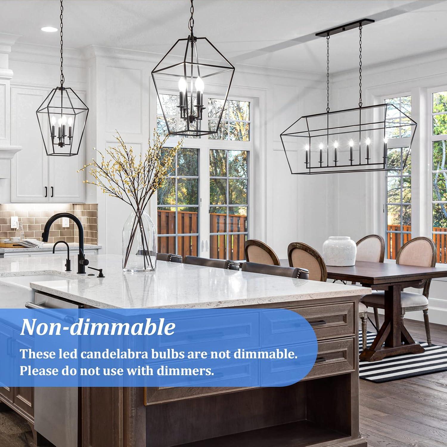 Bombillas LED Candelabra Brightever 6W Luz Diurna 5000K 5 Pzas