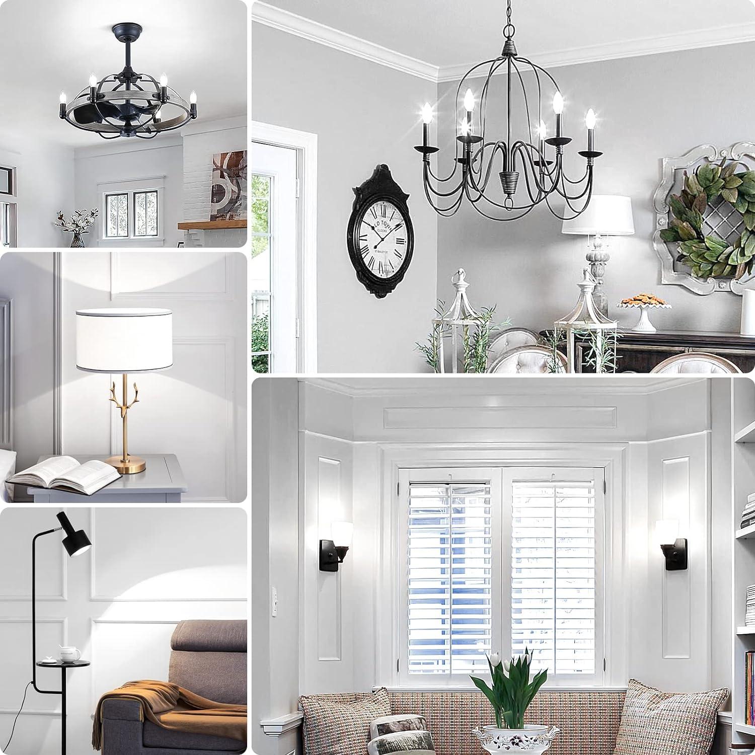 Bombillas LED Candelabra Brightever 6W Luz Diurna 5000K 5 Pzas