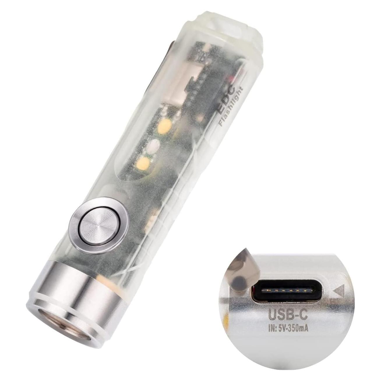 Linterna RovyVon A5-G4 Recargable USB C 650 Lúmenes Mini EDC