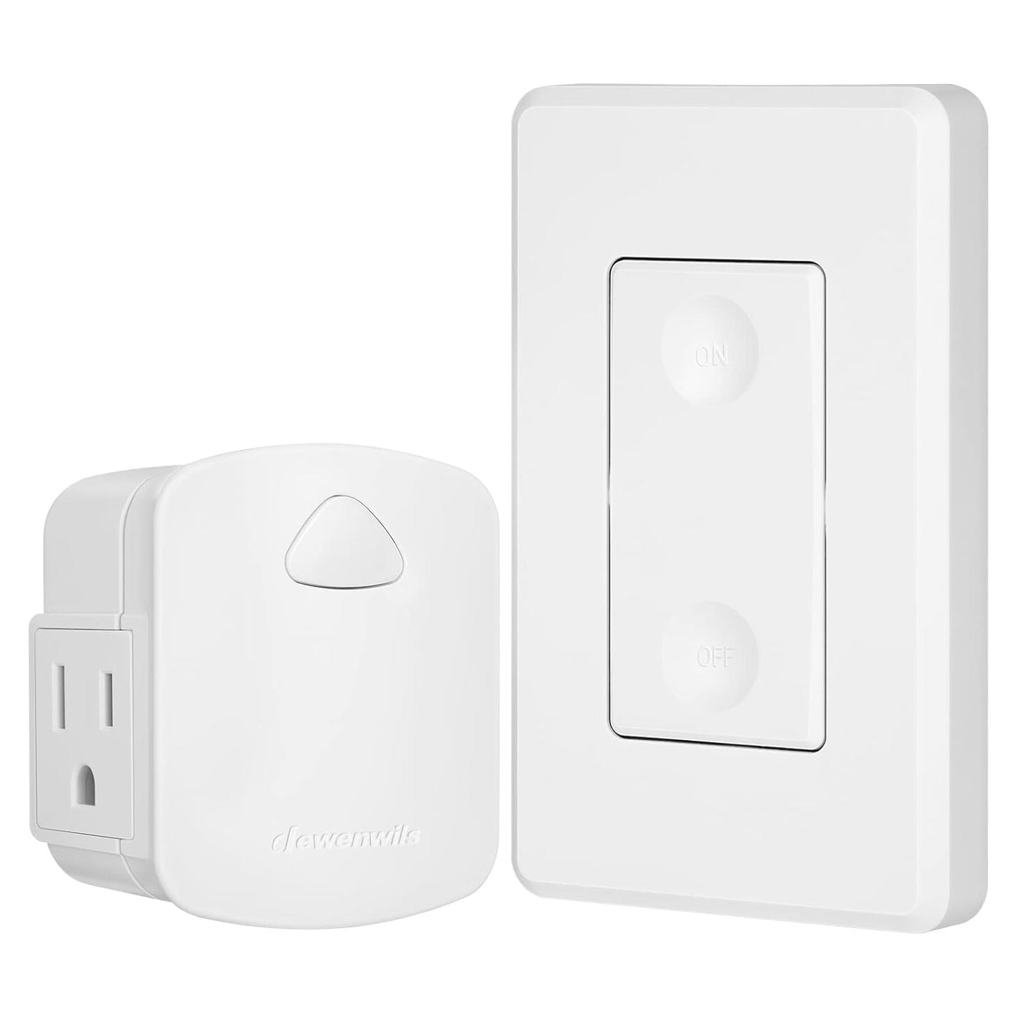 Interruptor de Pared Inalámbrico Dewenwils 15A 1875W Control Remoto
