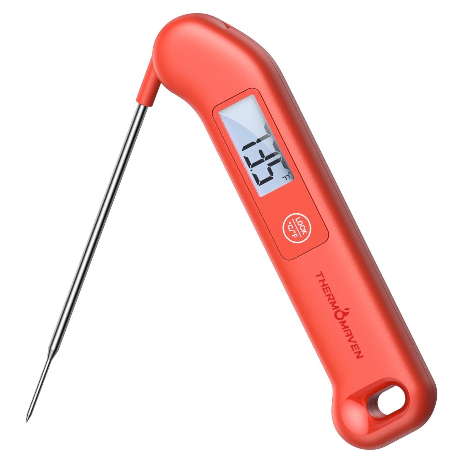 Termómetro Digital de Carne ThermoMaven Rojo, Precisión NIST