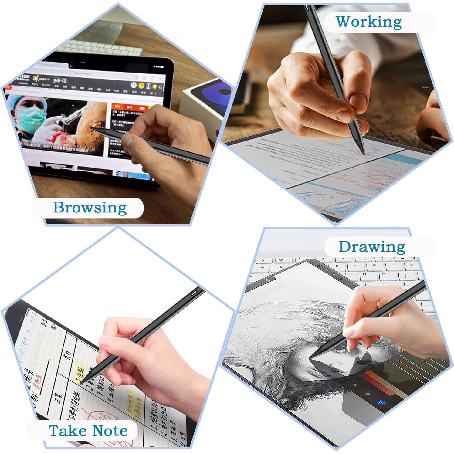 Lápiz Stylus Activo Luntak para Tabletas Android - Negro