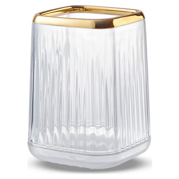 Soporte de Brochas de Maquillaje Acrílico Transparente Lebenrich