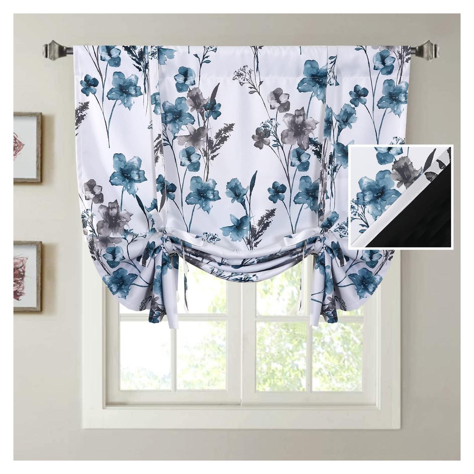 Cortina Corta H.VERSAILTEX 100% Opaca Floral Cattleya 106.68x114.3 cm