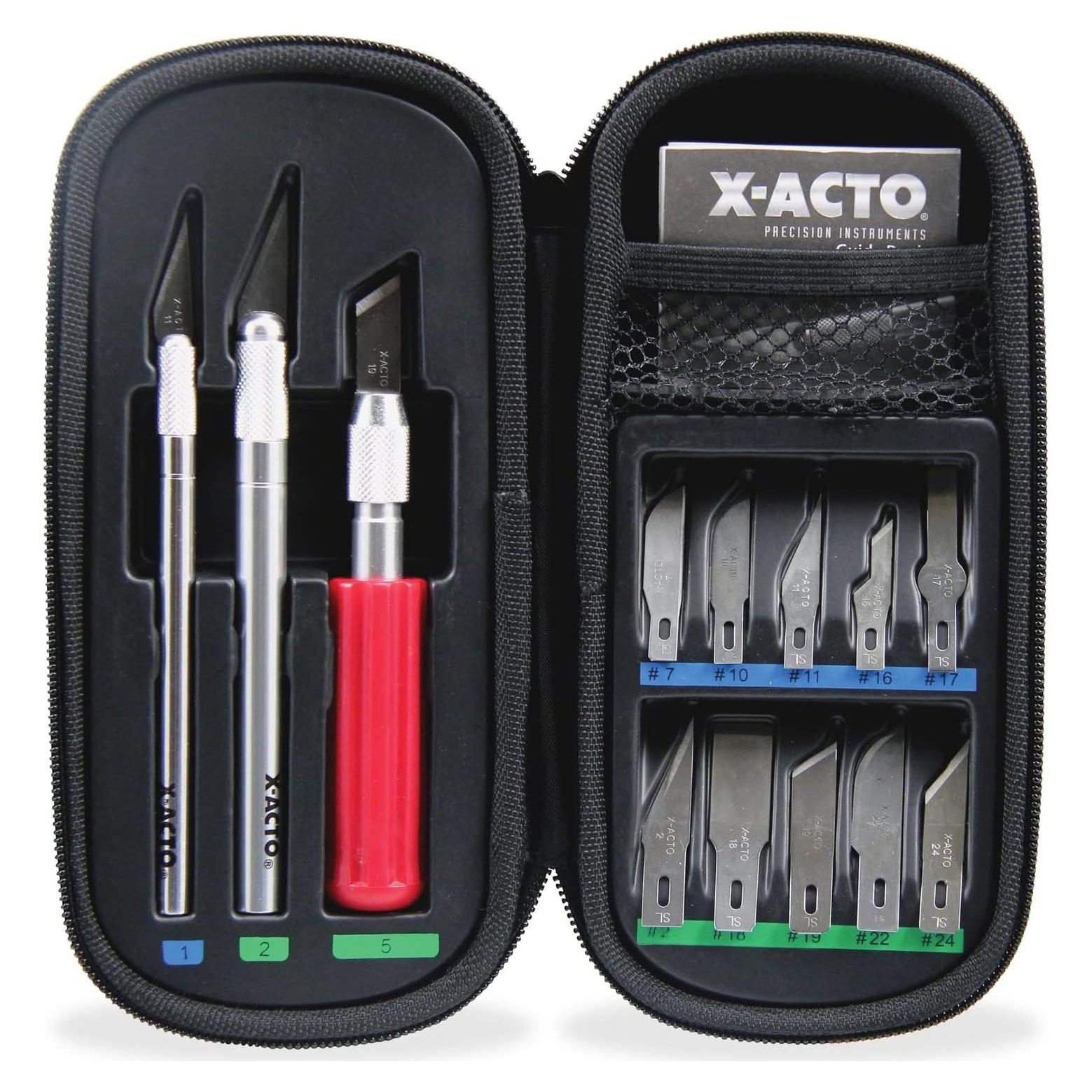 Conjunto de cuchillos de precisión X-ACTO 3 cuchillos 13 hojas