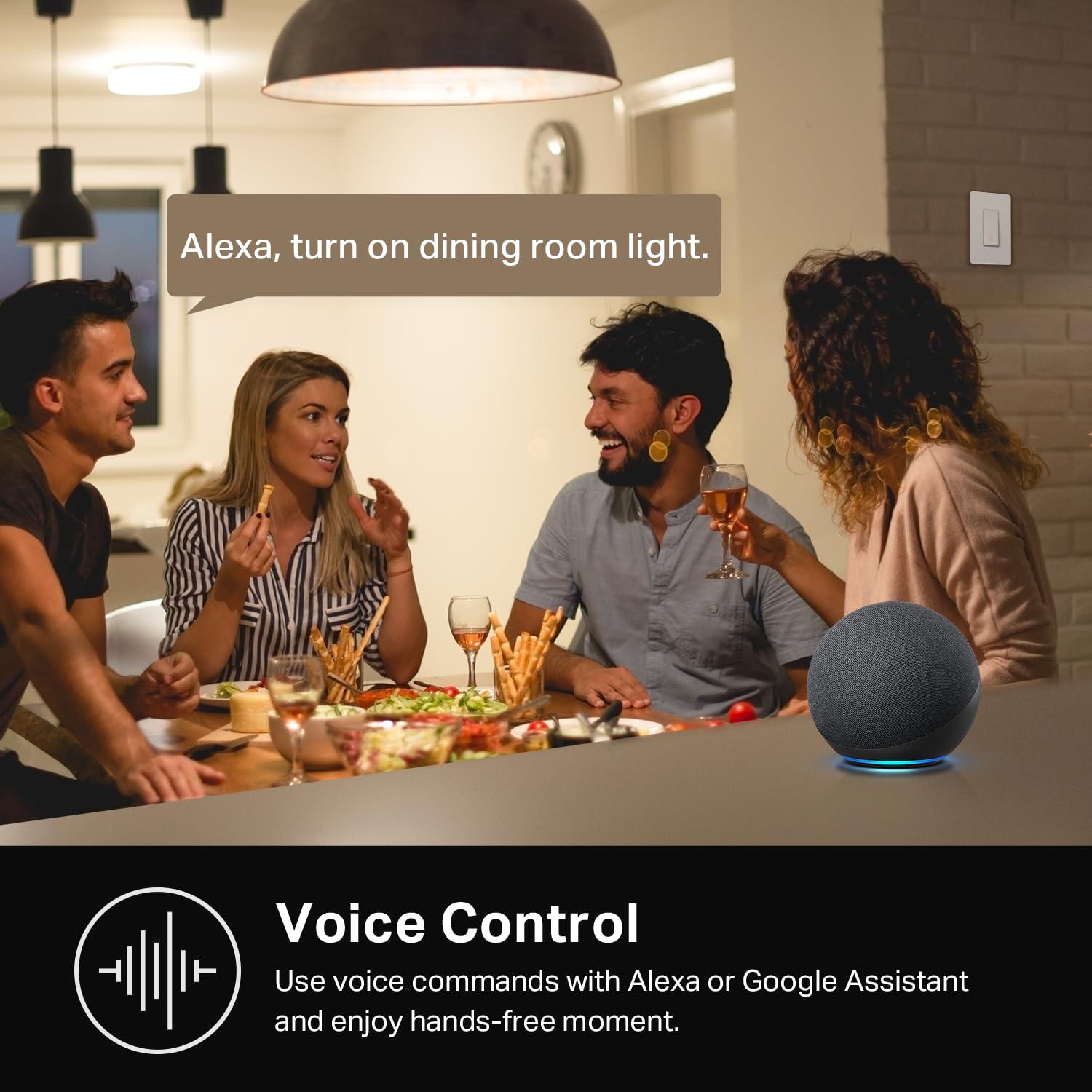 Interruptor Inteligente Kasa HS210 KIT 2 Piezas Wi-Fi 2.4GHz