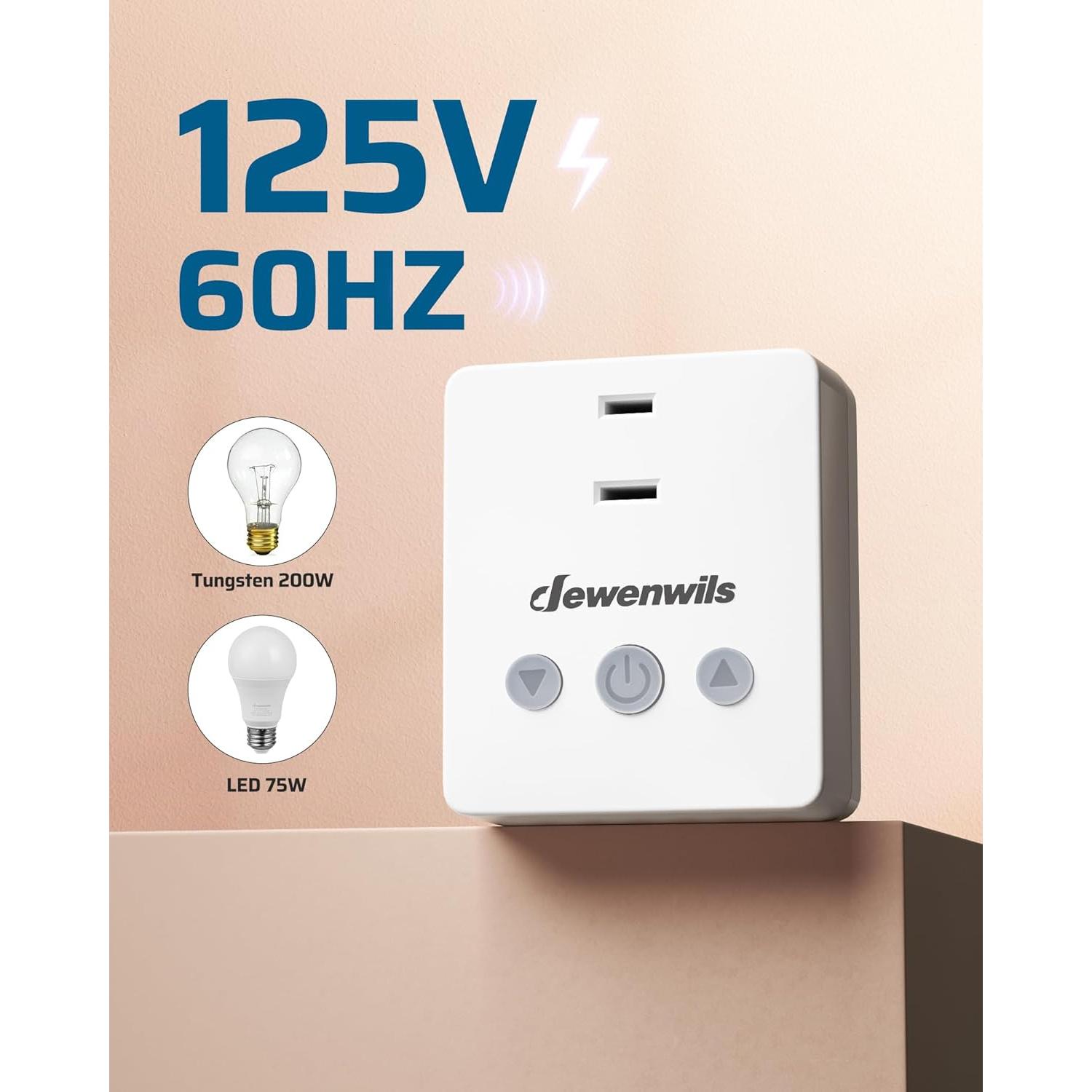 Enchufe Regulador Inalámbrico Dewenwils para Iluminación Interior