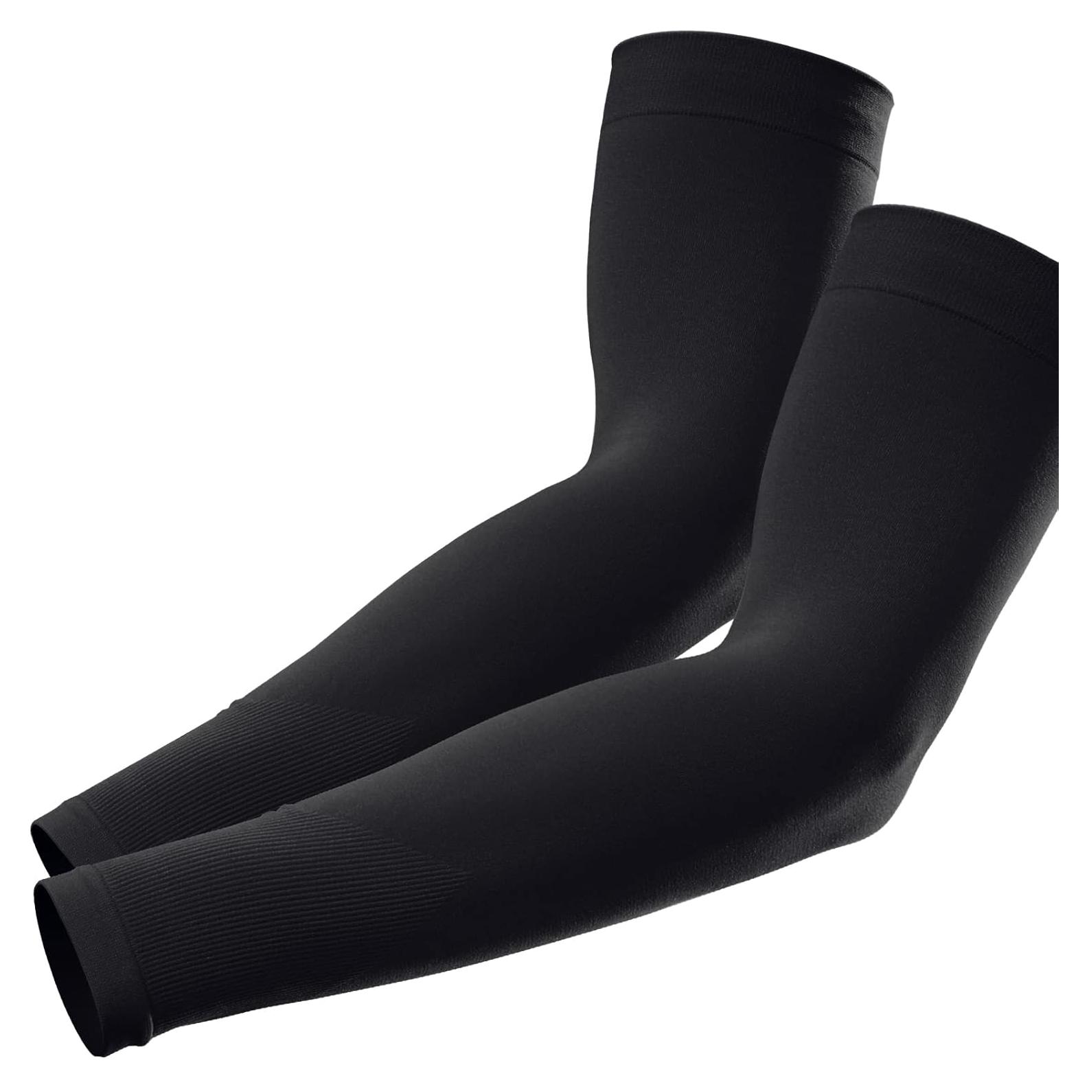 Mangas de brazo GOUNOD UV 50 para hombres y mujeres - 1 par negro