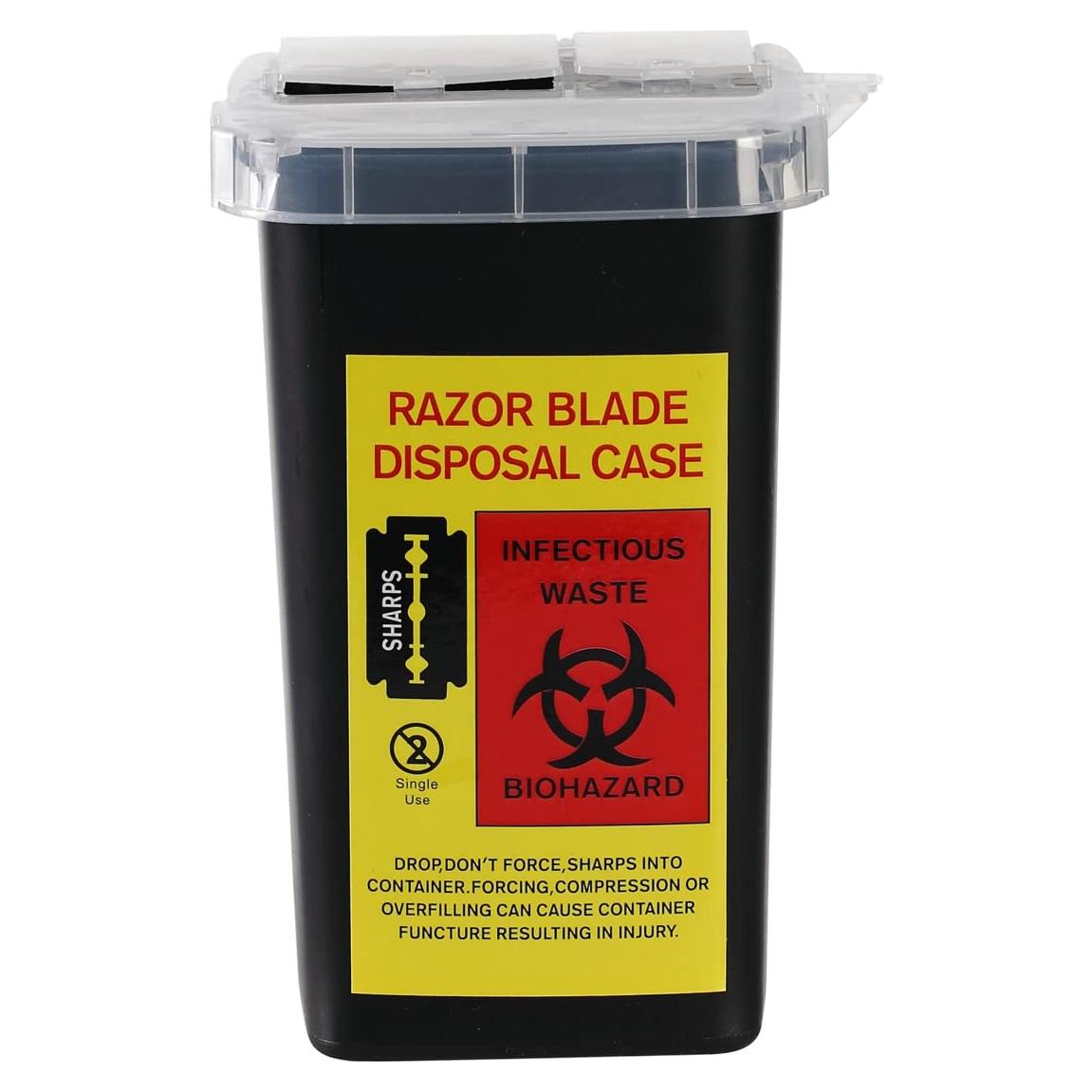 Dispensador de Cuchillas TEONEI Negro 9.7x9.7x15.6cm