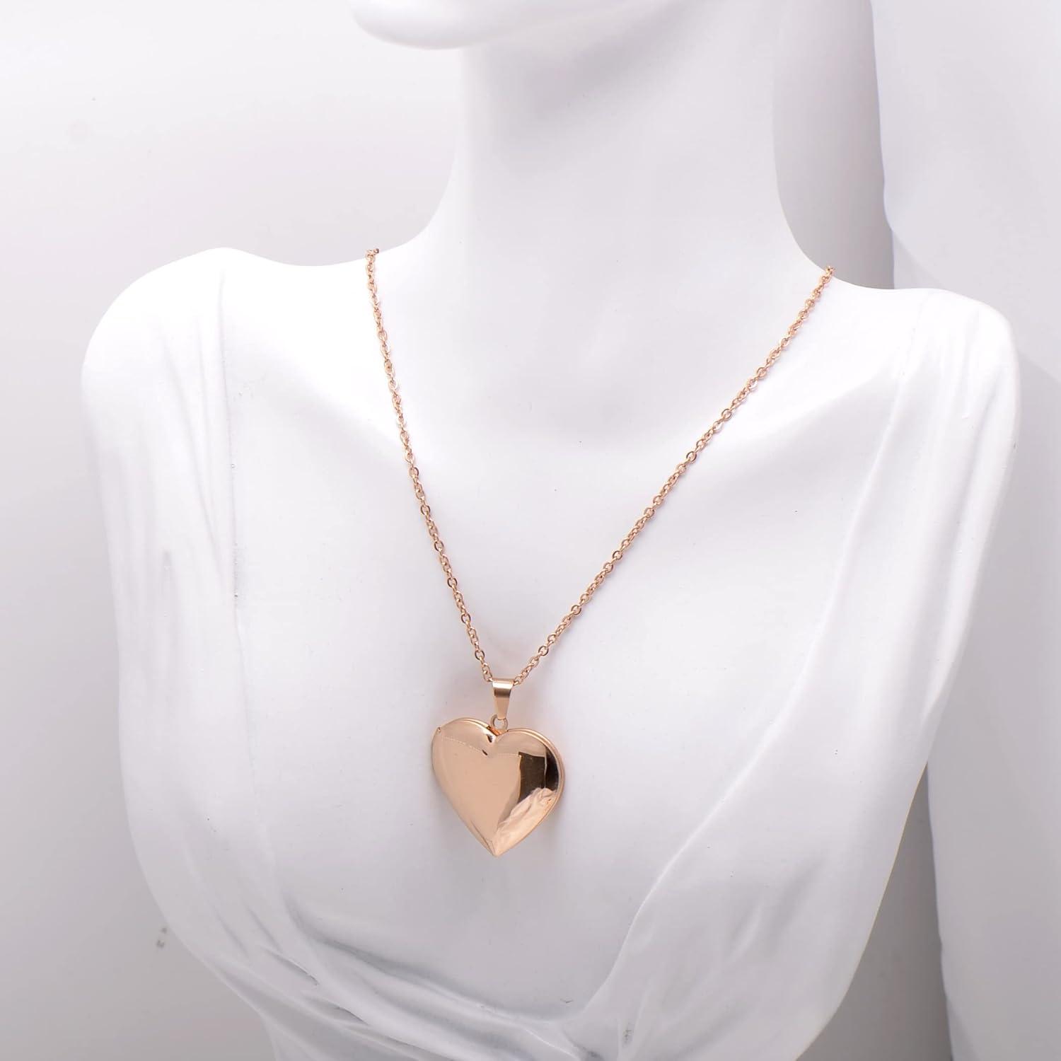 Collar Colgante Corazón Acero Inoxidable Paialco 45.72cm