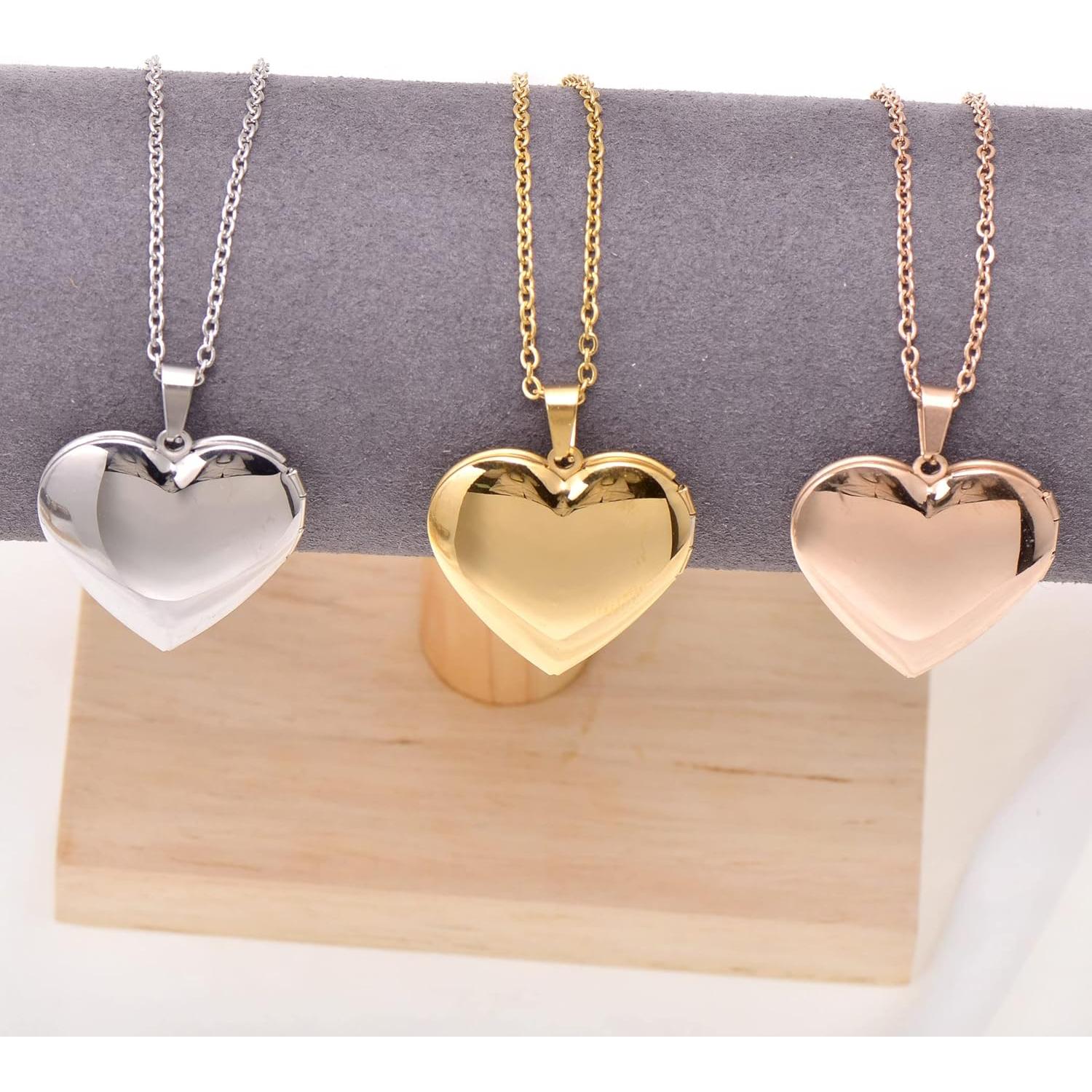 Collar Colgante Corazón Acero Inoxidable Paialco 45.72cm