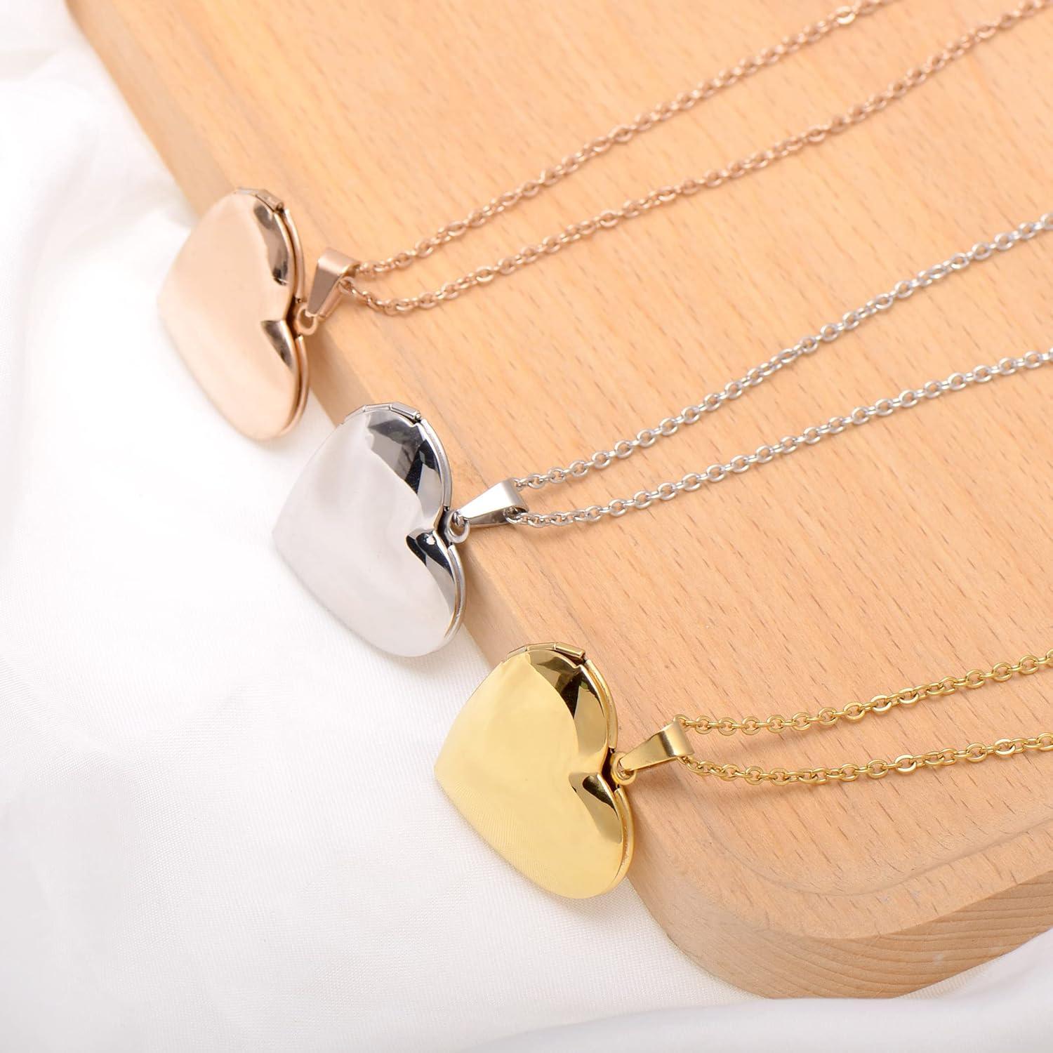 Collar Colgante Corazón Acero Inoxidable Paialco 45.72cm