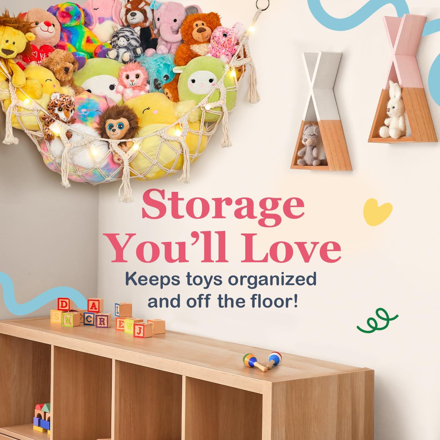 Hamaca de Almacenamiento Lilly's Love con Luces - Negro