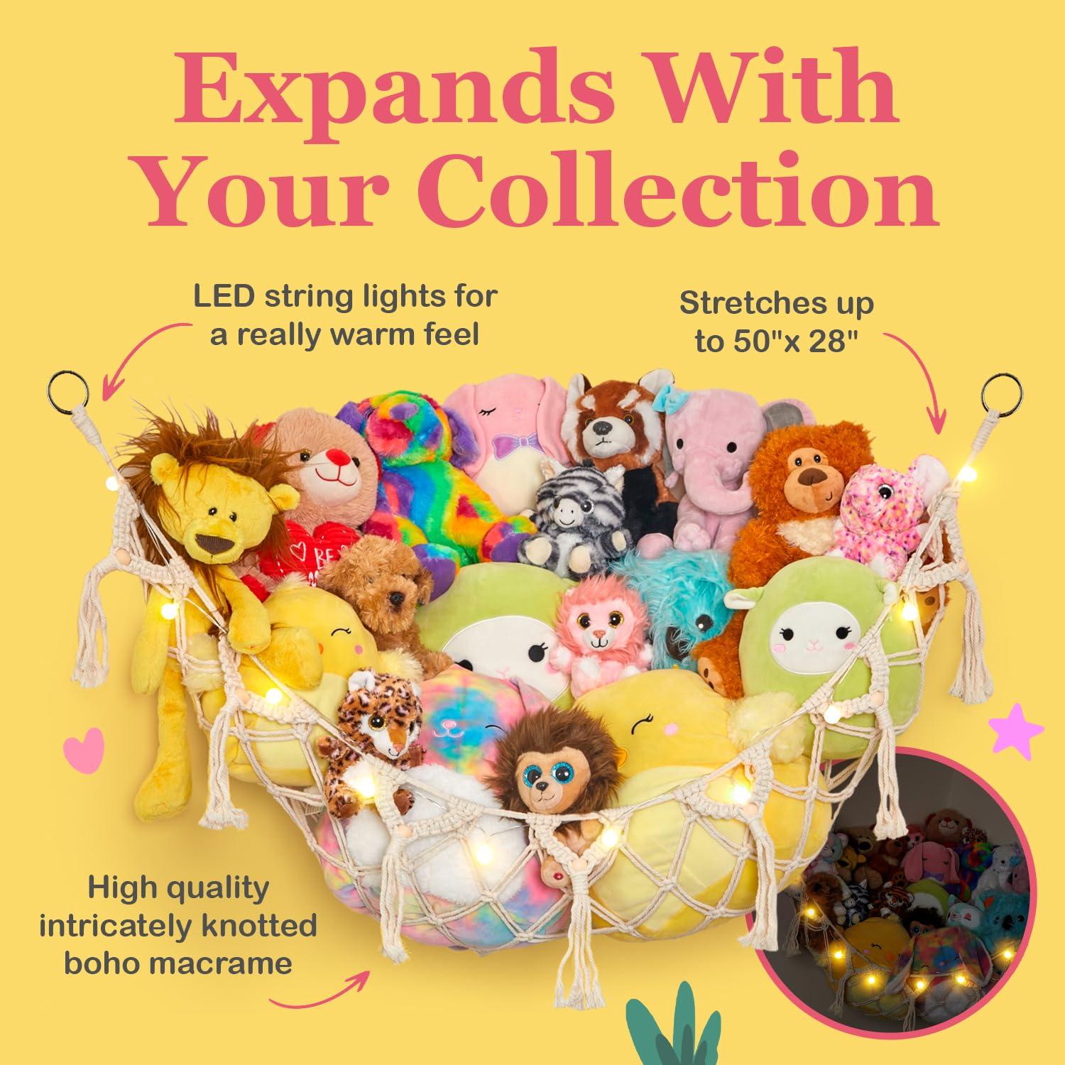 Hamaca de Almacenamiento Lilly's Love con Luces - Negro