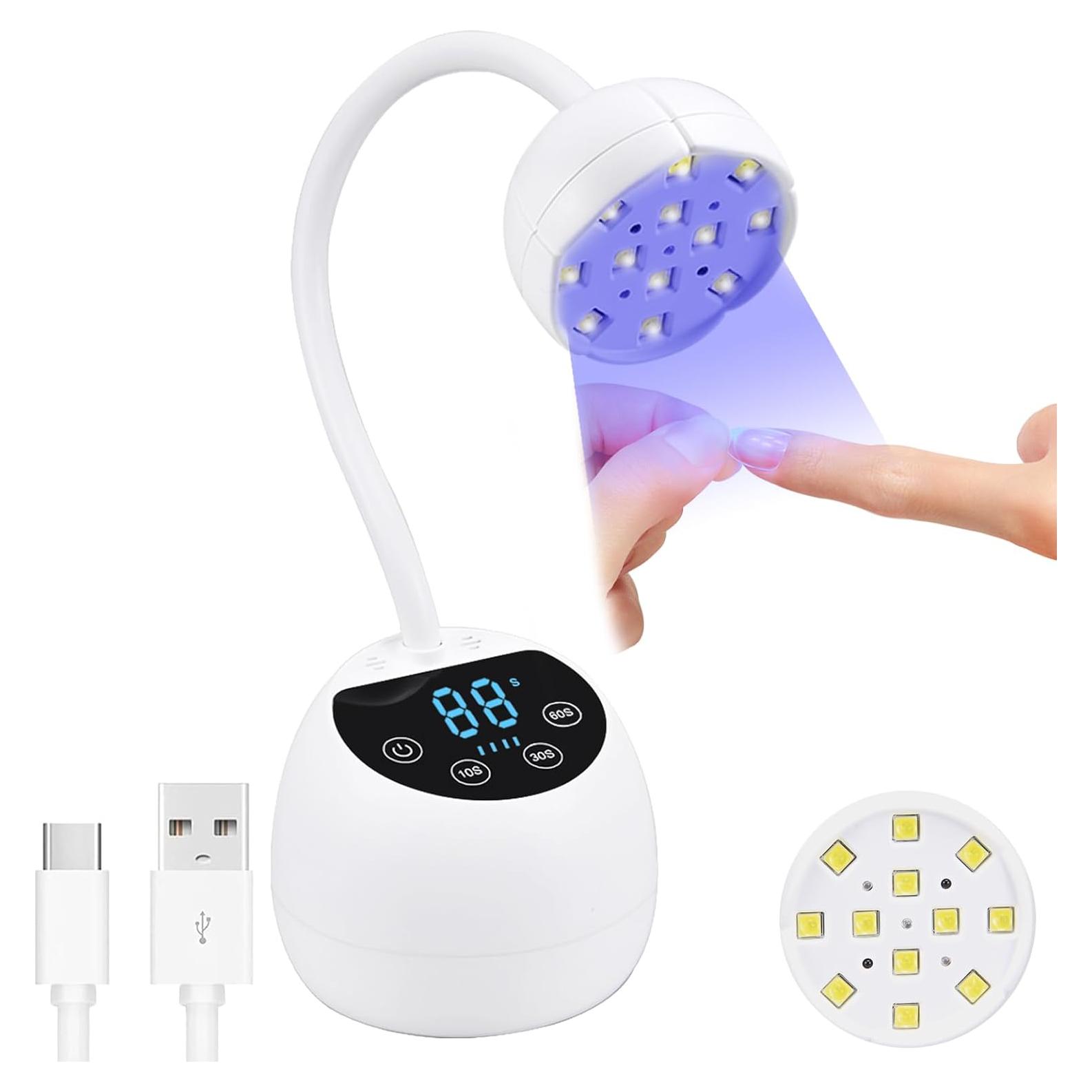 Lámpara UV LED PHAIN 36W Inalámbrica con Sensor y Temporizador