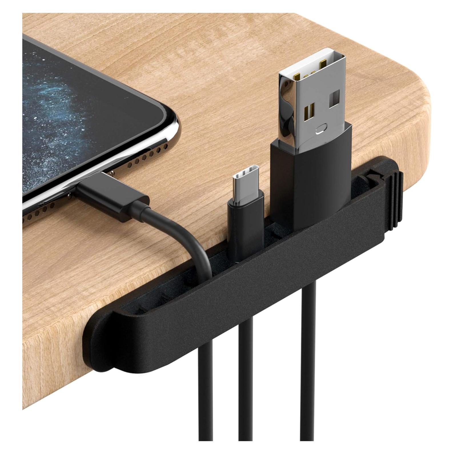 Organizadores de Cables PZOZ - Paquete de 3 Soportes Adhesivos