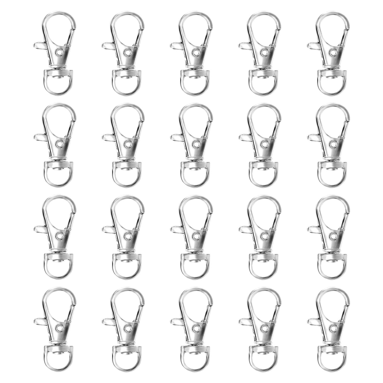 Ganchos de Snap Giratorios ZoloAJay 20pcs Metal Plata 34.5mm