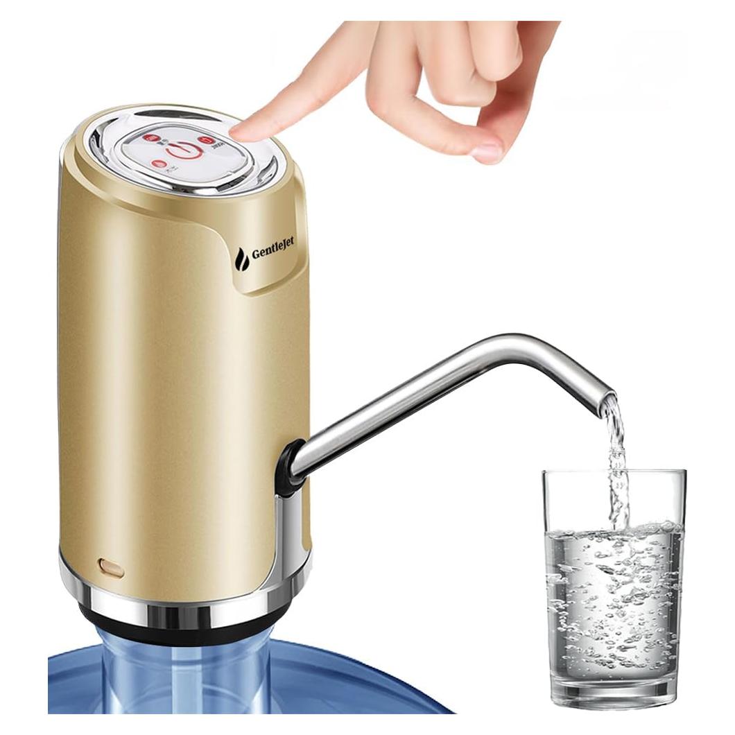 Dispensador de Agua Eléctrico GentleJet 5 Galones USB Dorado