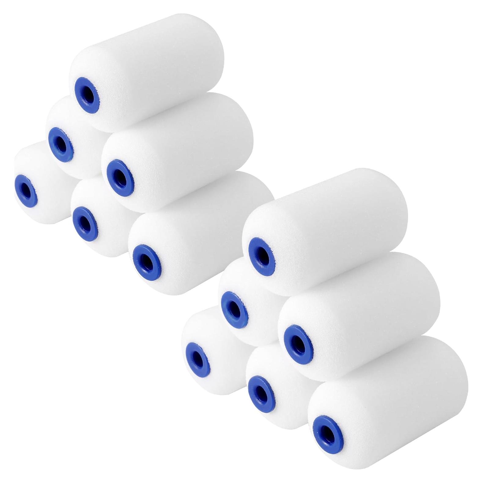 Rodillo de Pintura Mini WORKPRO 2.5" 12-Pack Espuma Alta Densidad