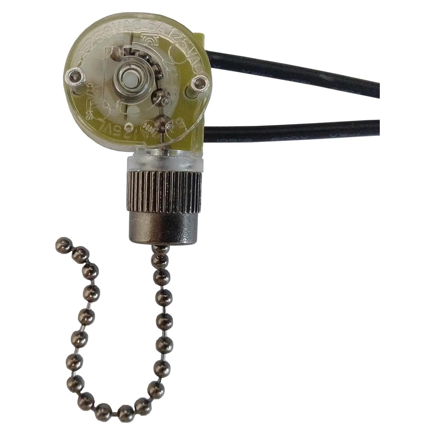 Interruptor de Luz ZING EAR ZE-109 para Ventiladores y Lámparas