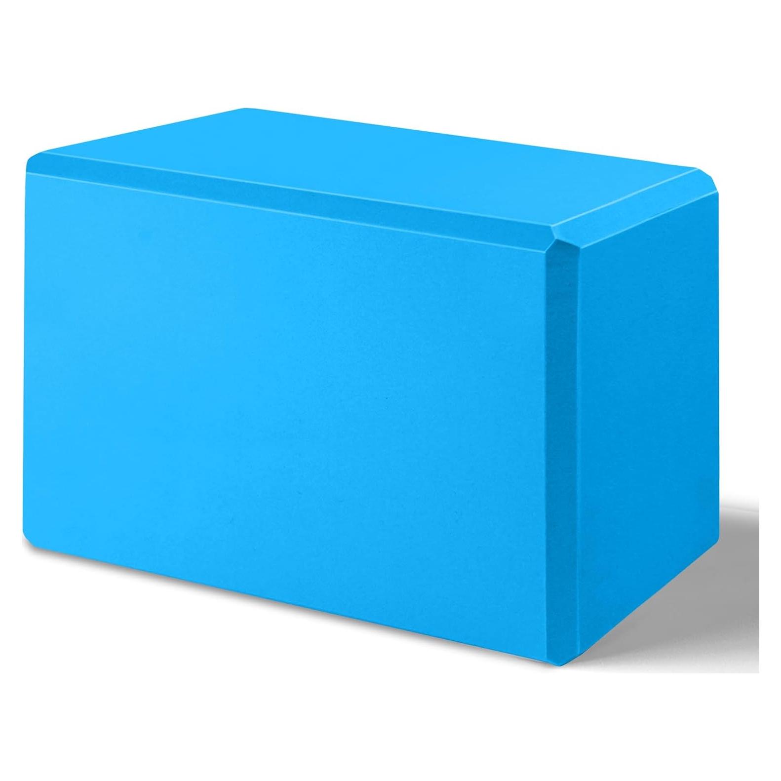 Bloque de Yoga Biguphate EVA Antideslizante 23x15x10cm Azul