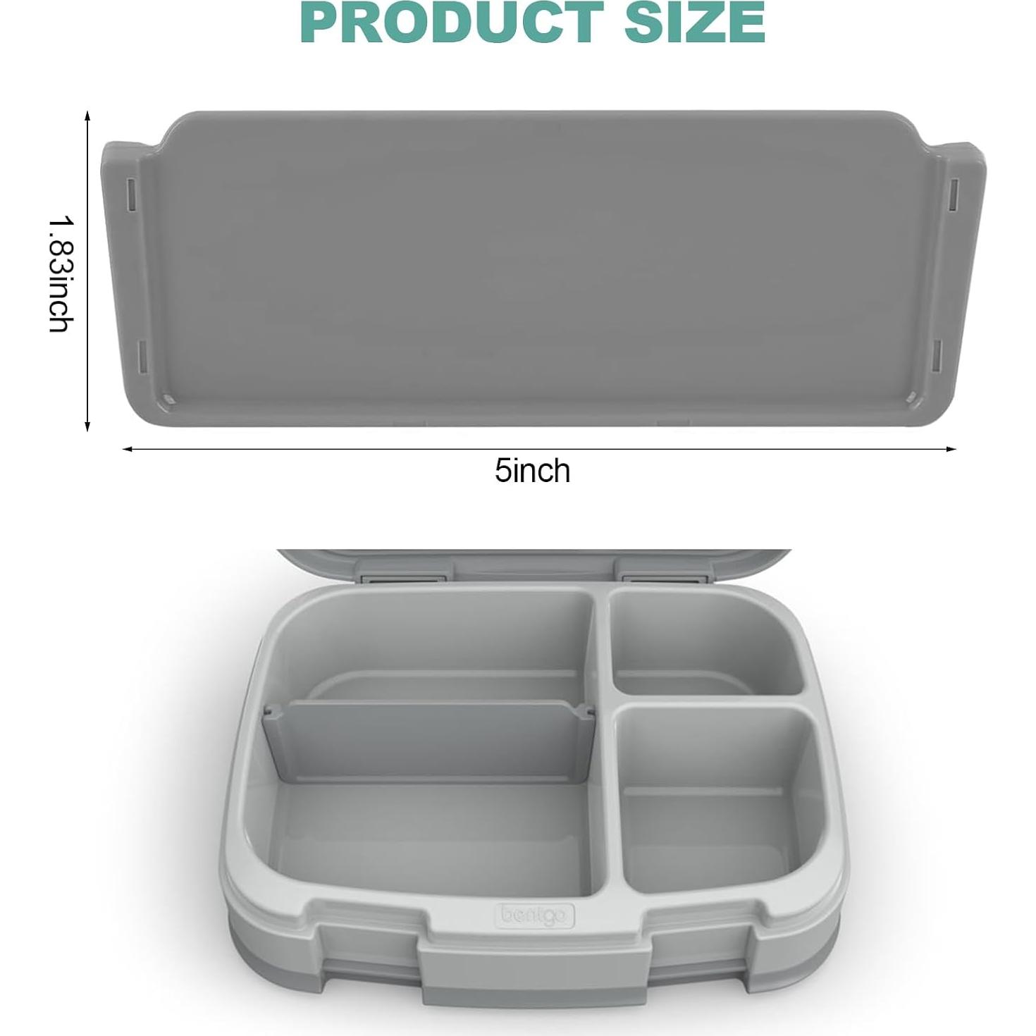 Divisor de caja de almuerzo Bentgo Fresh - 3 piezas gris