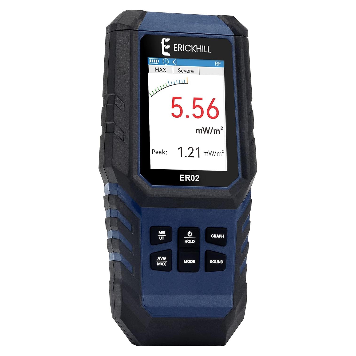 Medidor EMF ERICKHILL ER02 Digital 3-en-1 para Radiación