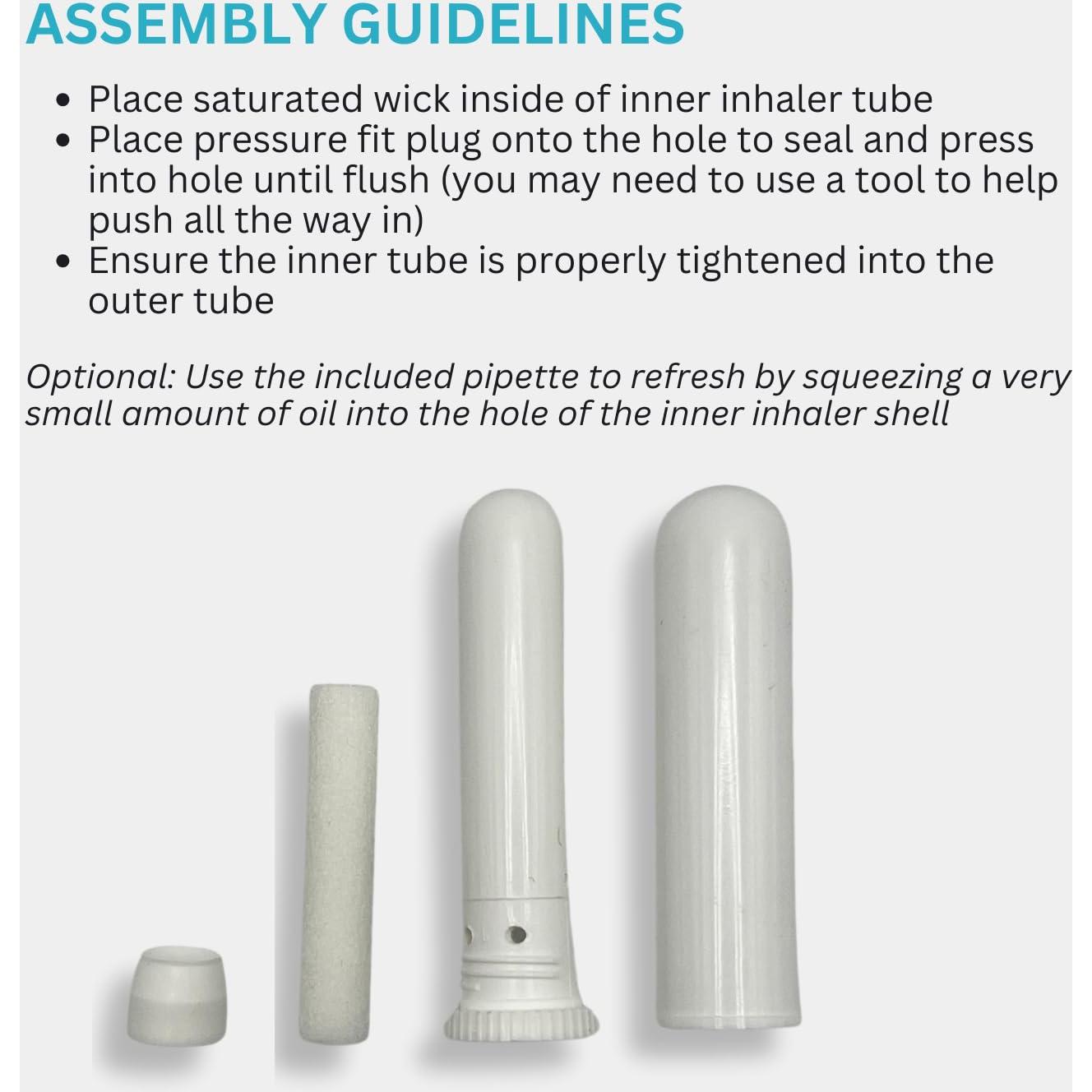 Inhaladores de Aceite Esencial Wild Essentials - Paquete de 12