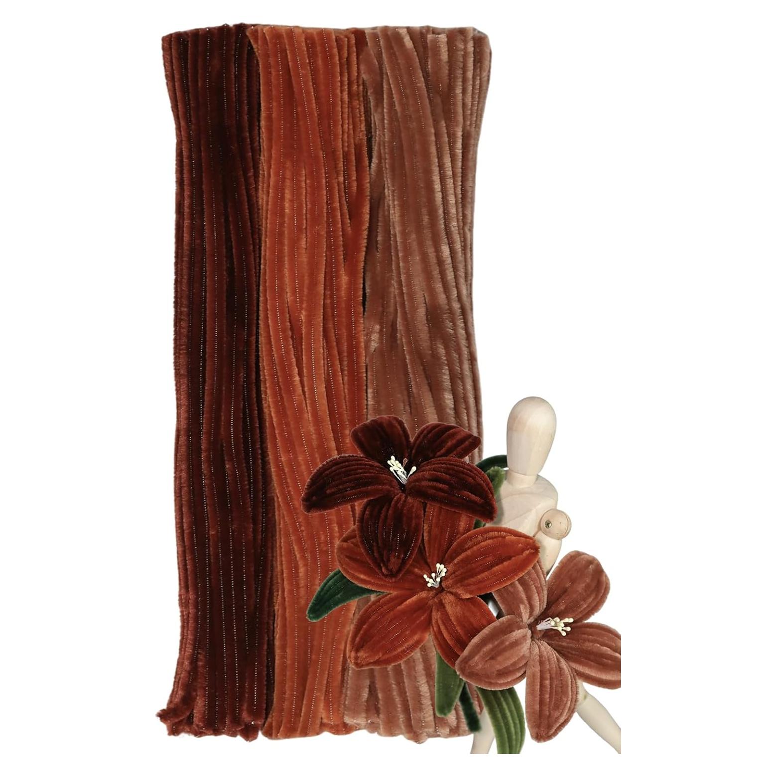 Juego de Limpiapipas Toffee Marrón 300pcs - Chenille Gruesos 30.48cm