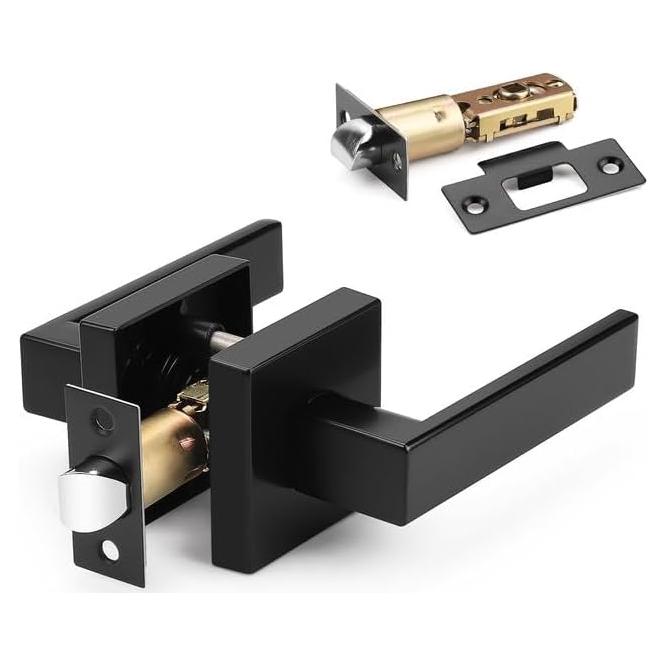 Manija de Puerta Pasajera Probrico Cuadrada Negra Ajustable