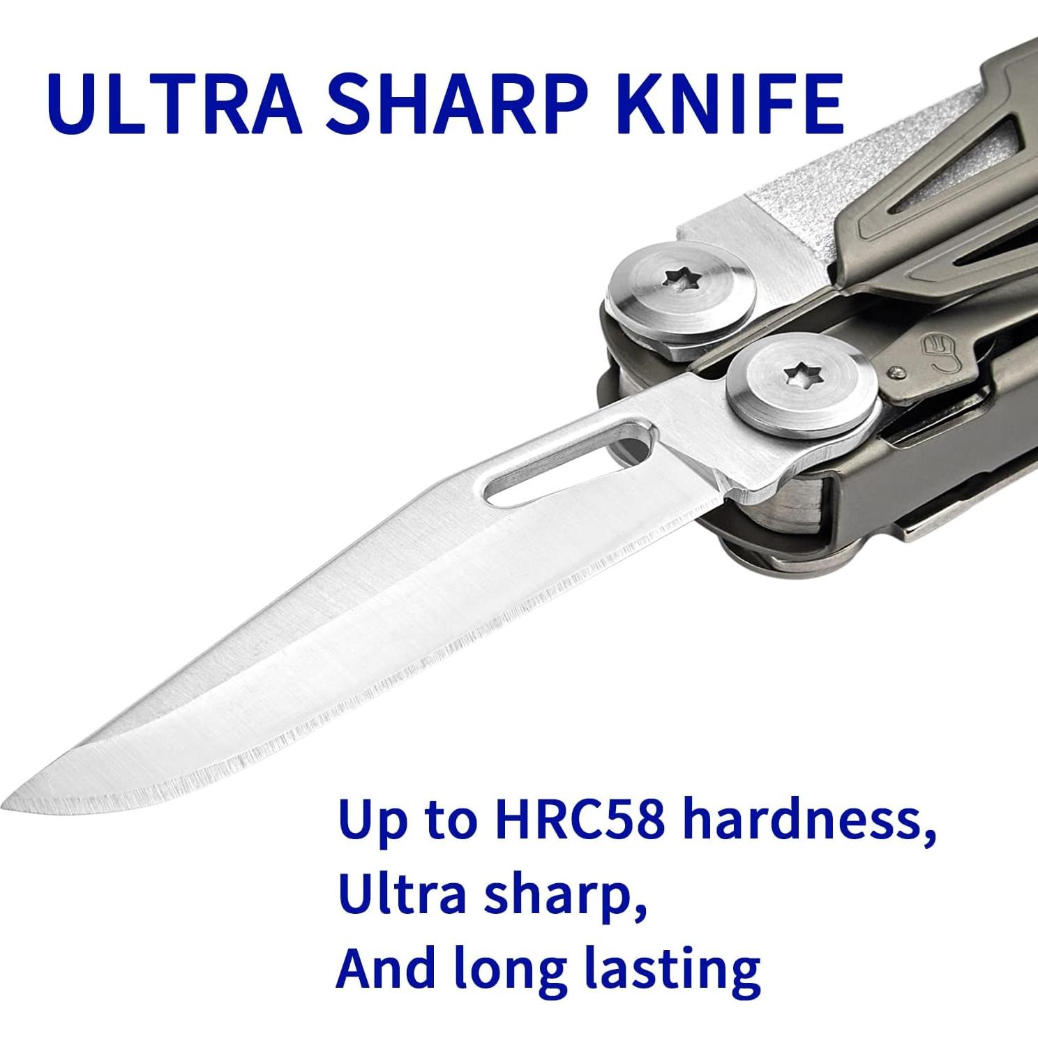 Multiherramienta ROCKTOL 19 en 1 Titanio EDC Camping