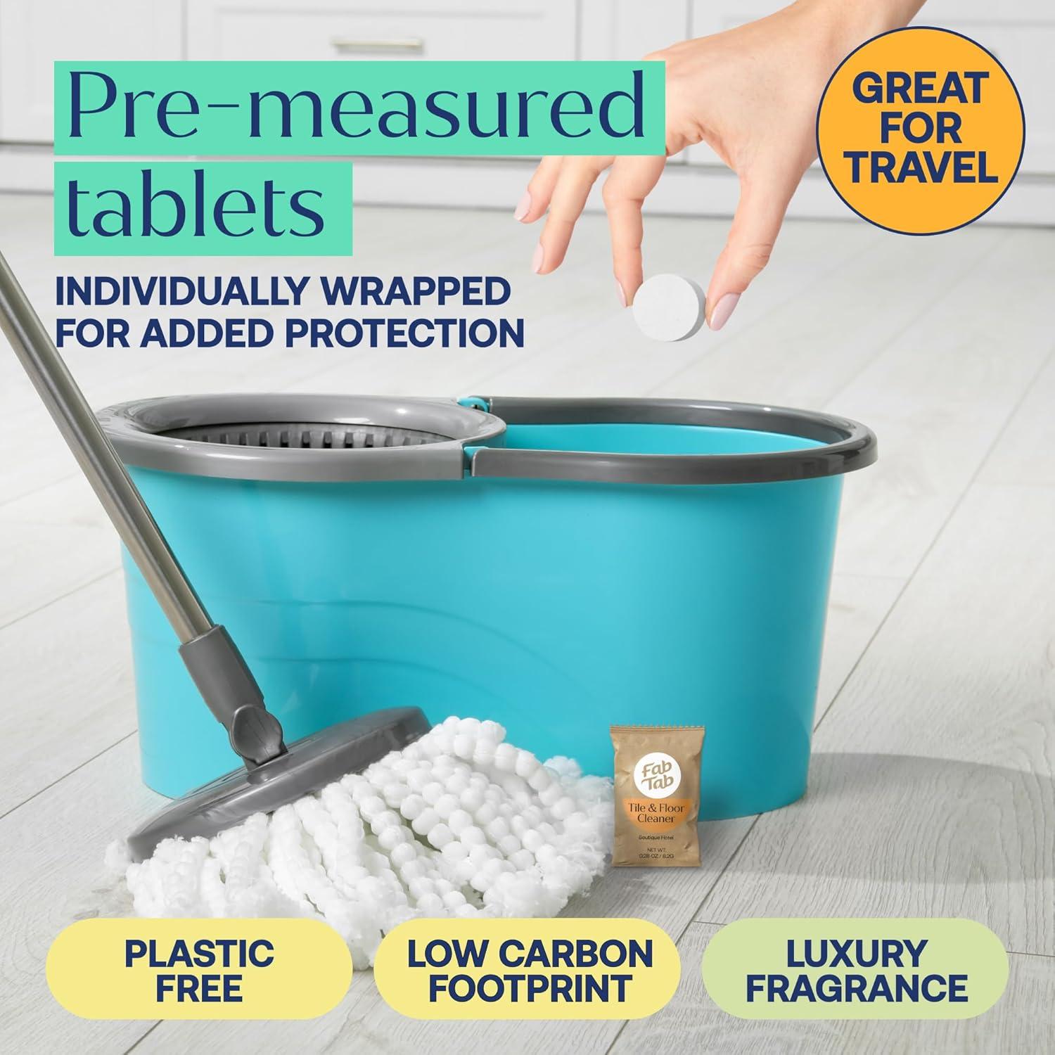 Tabletas Limpiadoras de Suelos Duro FabTab - 12 Unidades Ecológicas