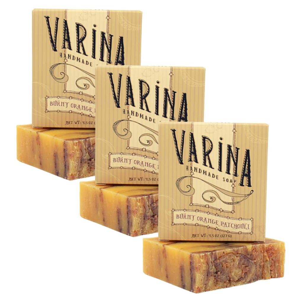 Jabón de Barra Varina Pachulí Naranja Quemada - 3 Unidades 127g