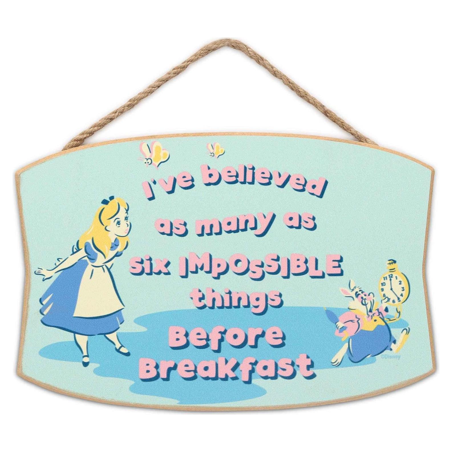 Letrero Decorativo Disney Alicia en el País de las Maravillas