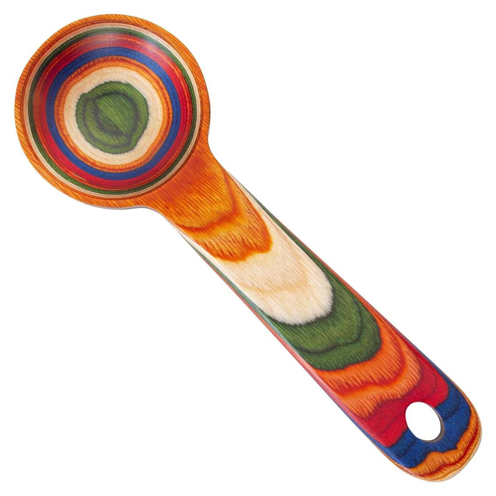 Cucharón de Café Marrakesh Baltique - Madera de Abedul Colorido