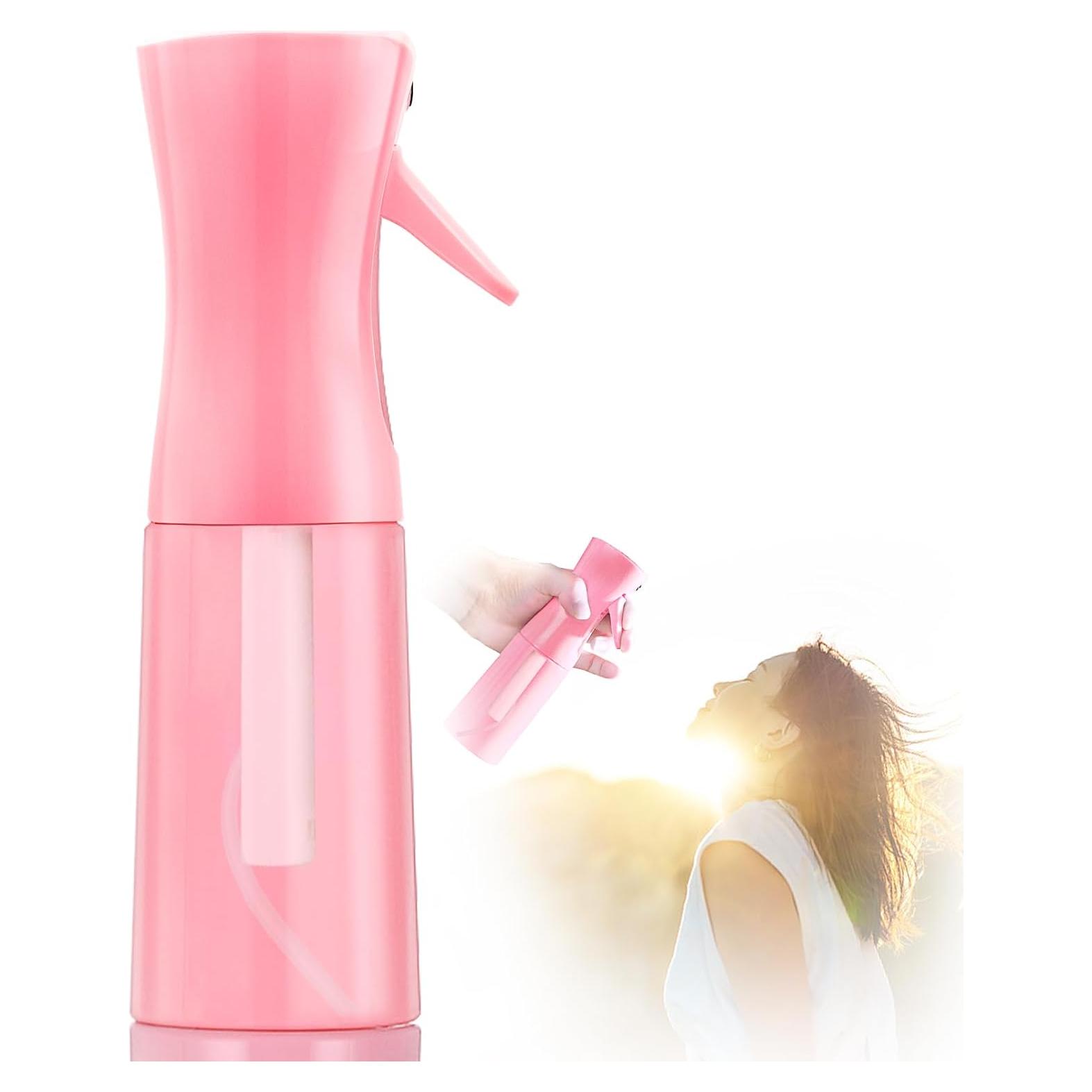 Botella de Spray Continua Leaflai 200ml Rosa para Cabello y Hogar