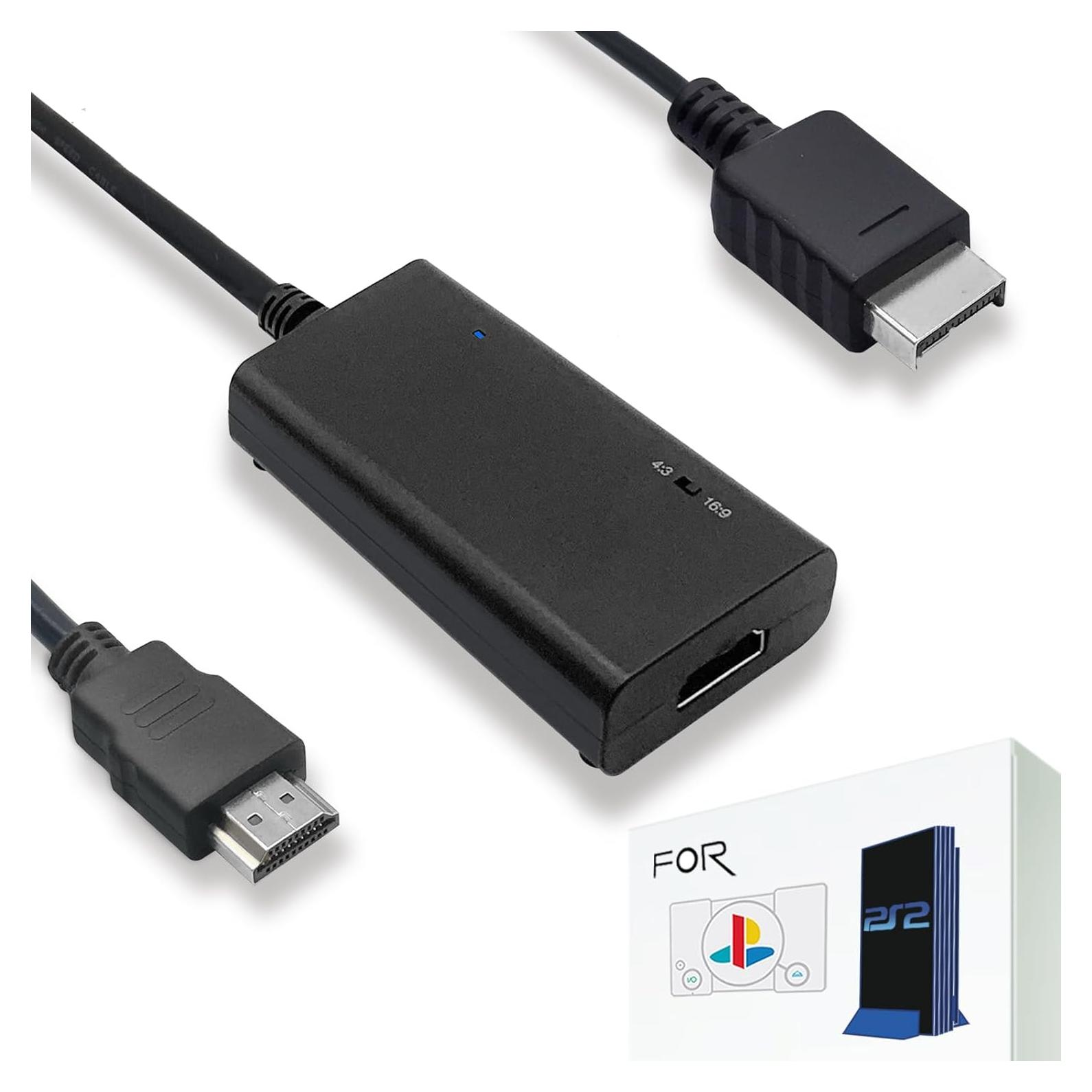 Cable HDMI LevelHike PS1/PS2 RGB 720P 1m/6m con interruptor