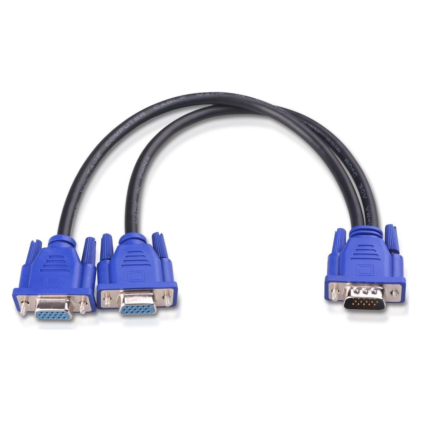 Cable Divisor VGA 1ft Cable Matters para Duplicar Pantallas